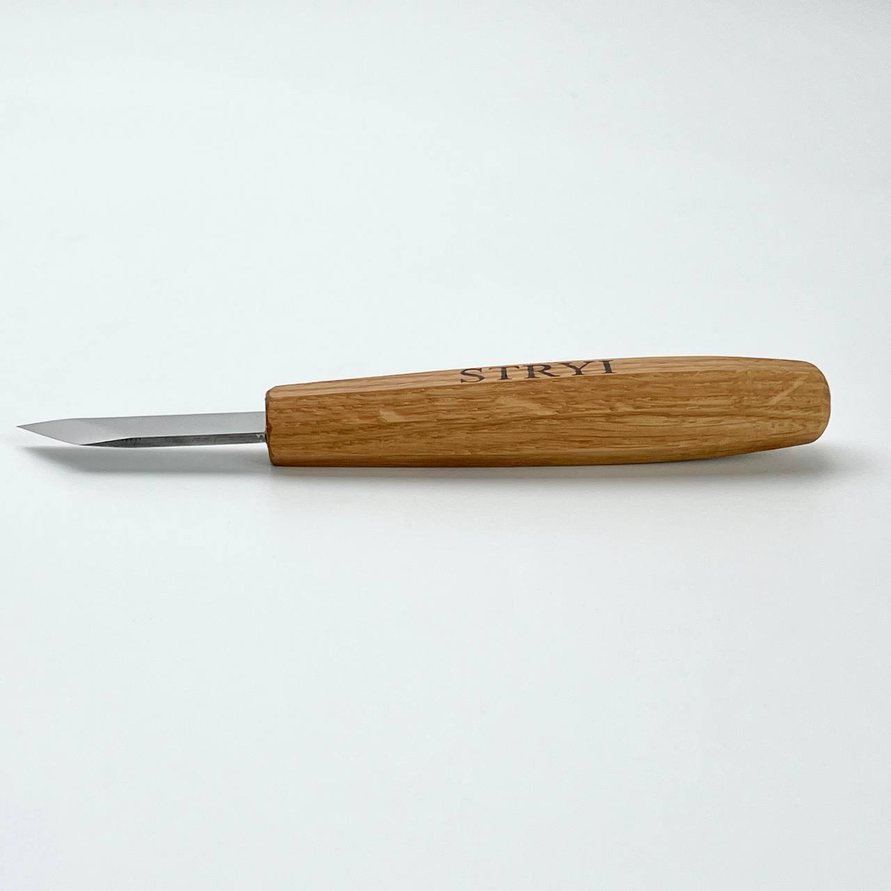Wood carving knife STRYI Profi for relief, Chip carving knife, Skewed knife