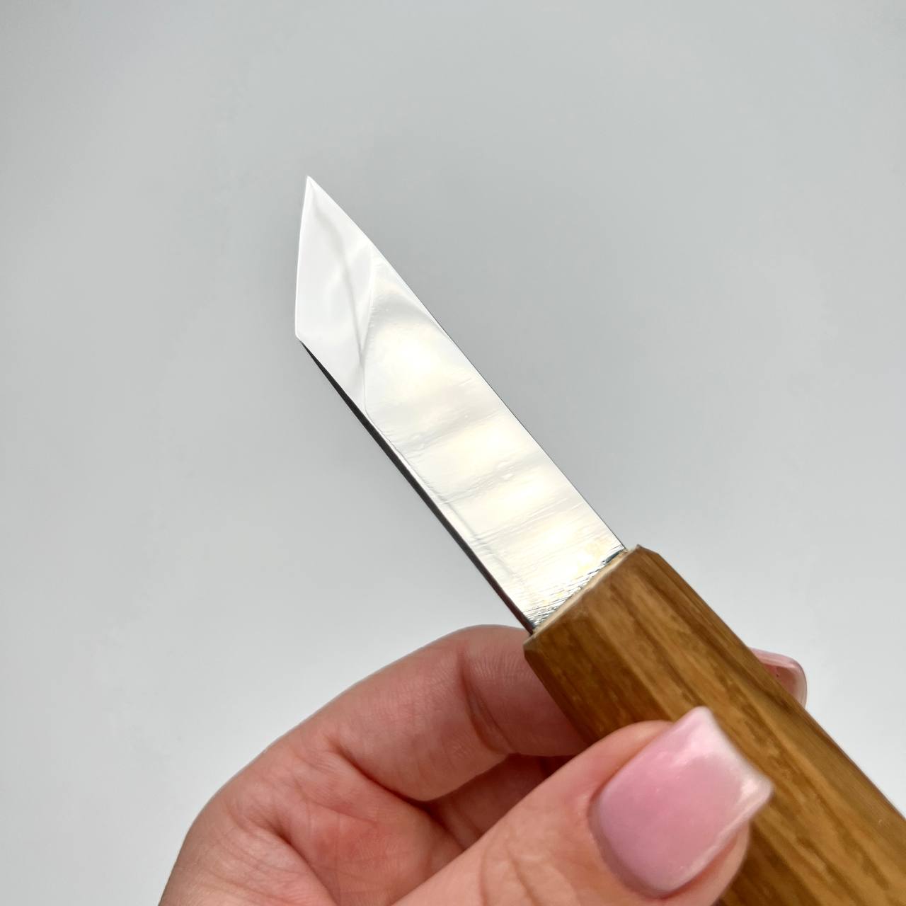 Wood carving knife STRYI Profi for relief, Chip carving knife, Skewed knife