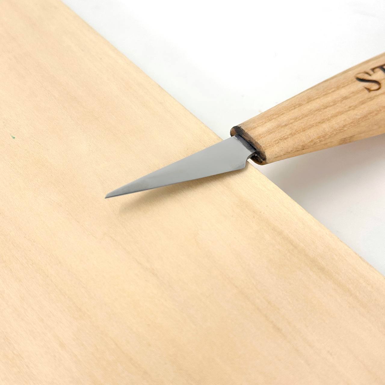 Holzschnitzmesser 40mm STRYI Profi für detaillierte Schnitzereien, Schnitzmesser, Sloydmesser