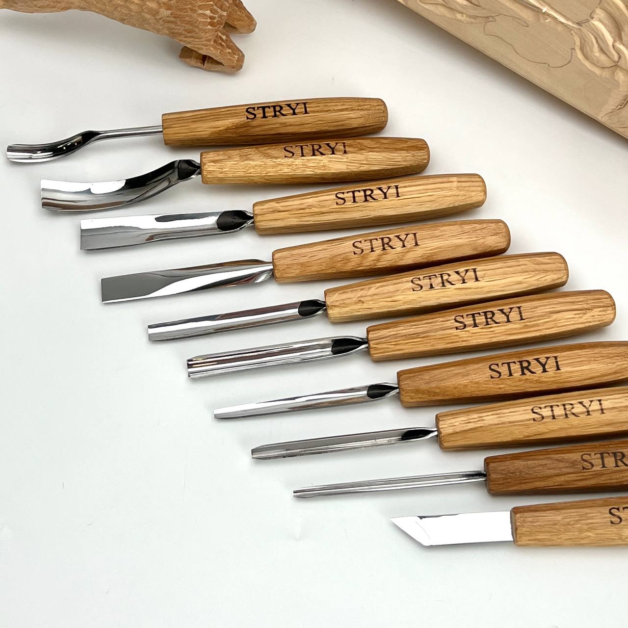 Relief carving kit, Basic woodworking toolset, Versatile set STRYI