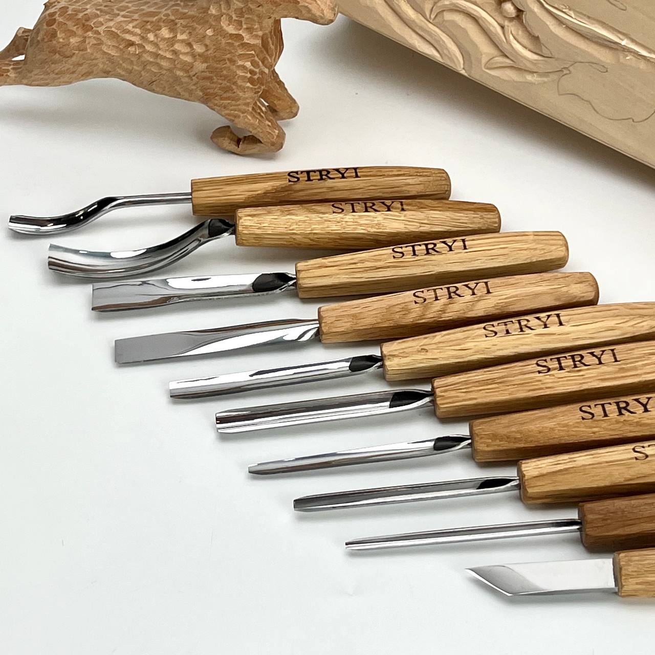 Relief carving kit, Basic woodworking toolset, Versatile set STRYI