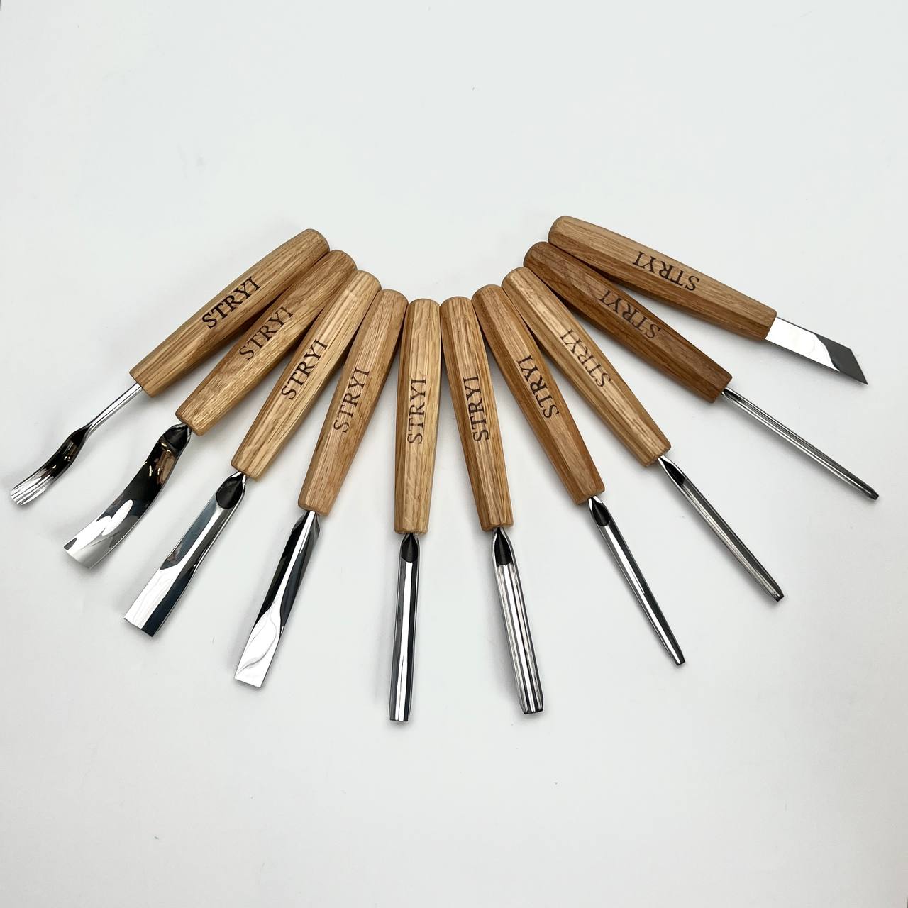 Relief carving kit, Basic woodworking toolset, Versatile set STRYI