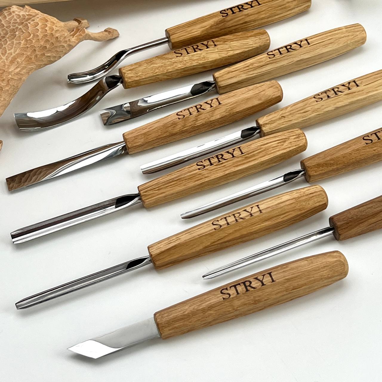 Relief carving kit, Basic woodworking toolset, Versatile set STRYI