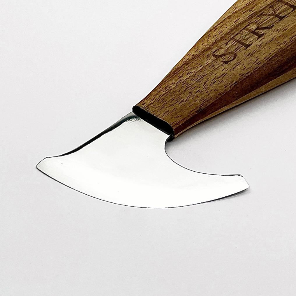 Unique Half Leather Blade Knife for Leatherworking STRYI Profi