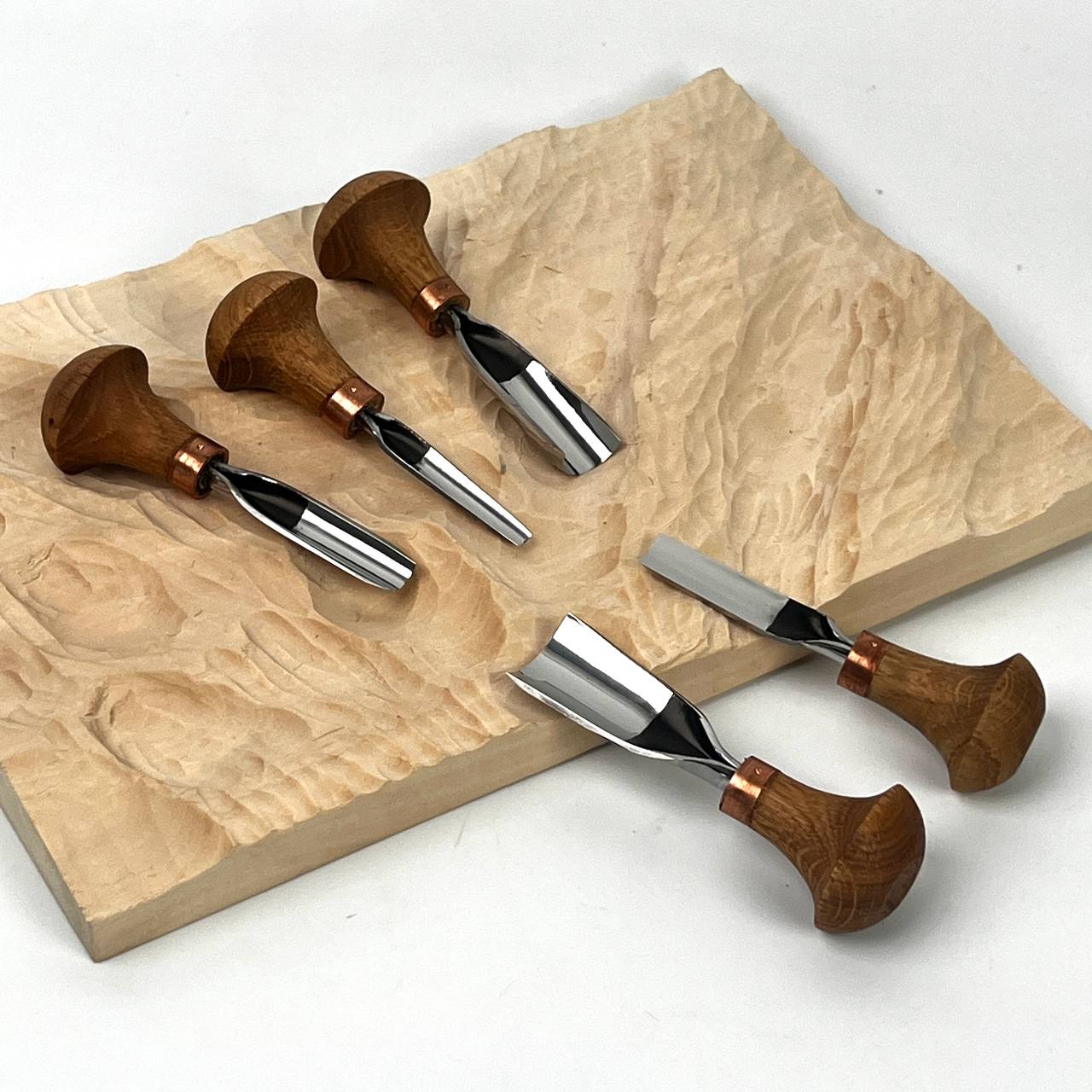 Palm SHort Gouges for Precision Relief Carving