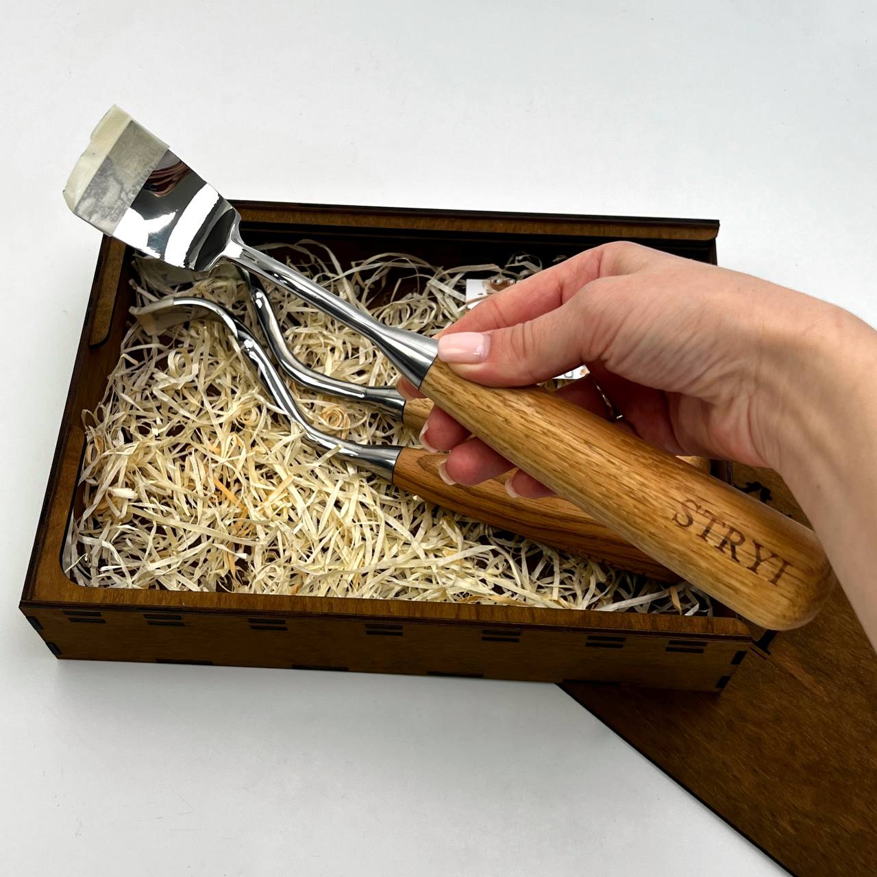 Wooden storage box STRYI for storage tools, Gift packing