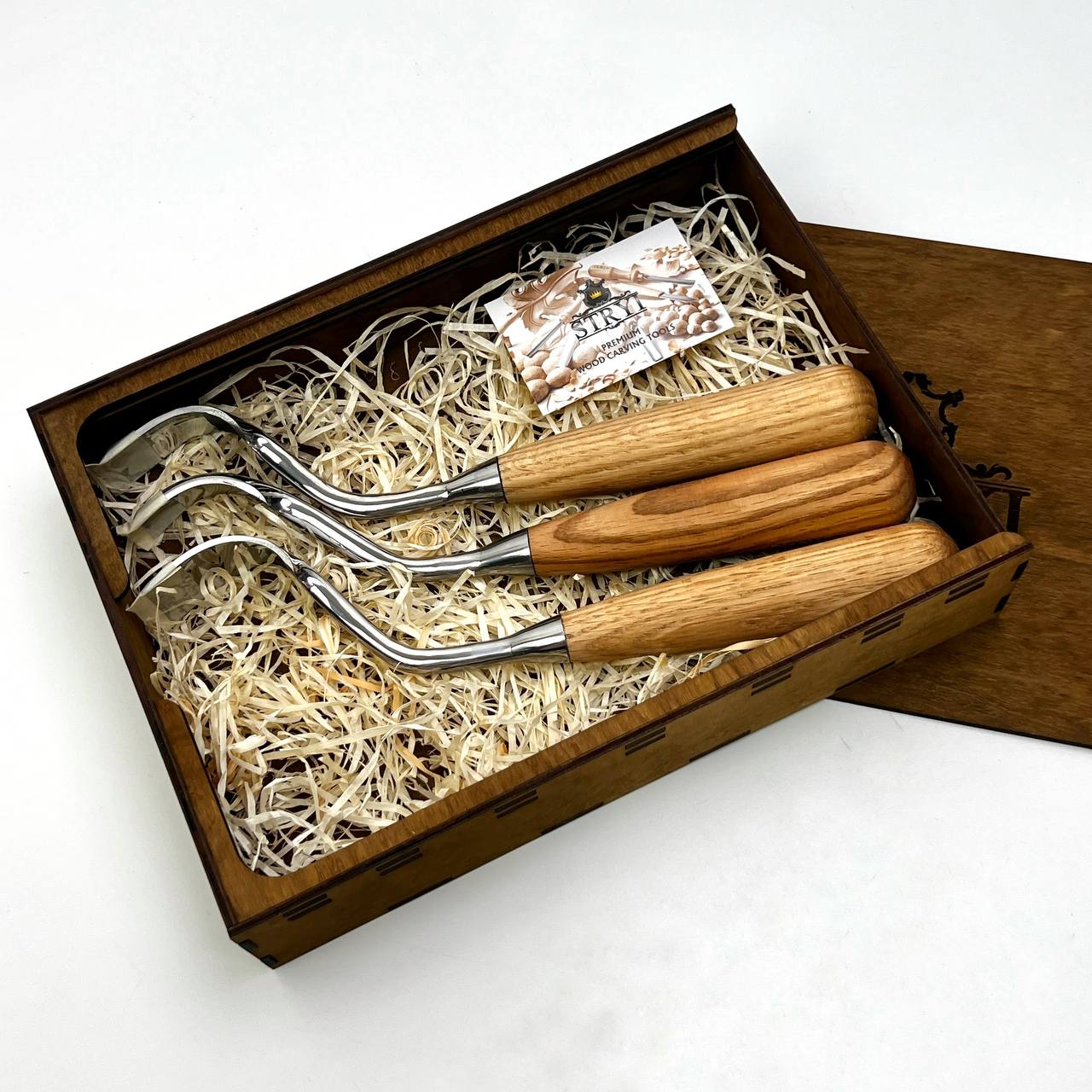 Wooden storage box STRYI for storage tools, Gift packing