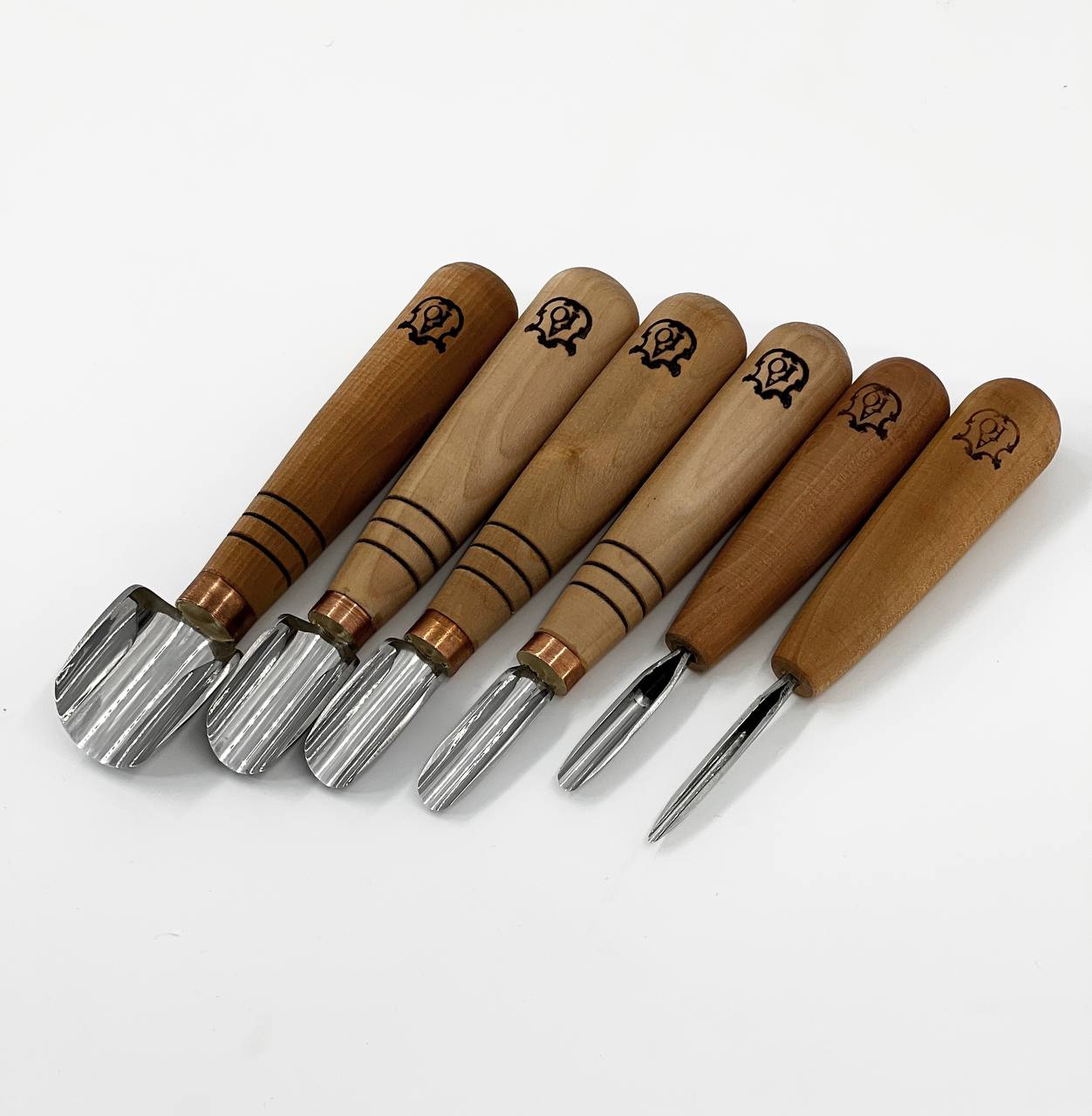 Woodcarving tool short gouge skewed STRYI-AY Profi, Chip carving tools