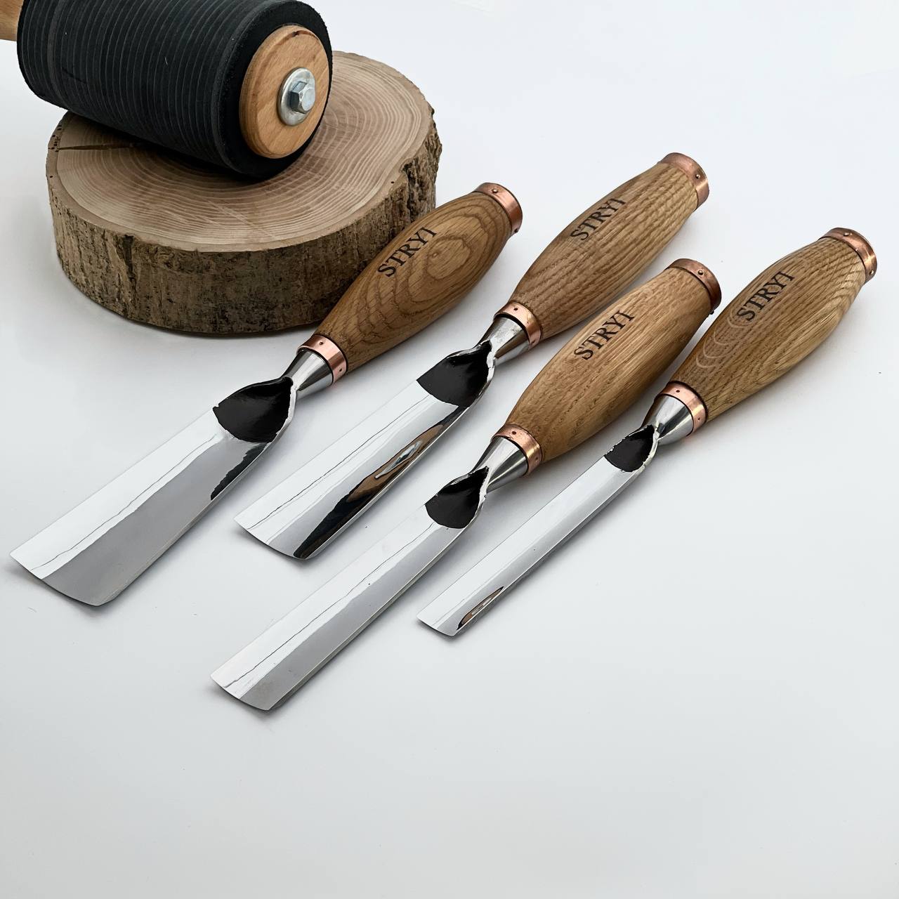 Large sculpture chisel, 5 profile Heavy duty gouge, STRYI Profi, Sculpting tools, Woodworking tools, hand forged tools, Making Furniture tools, Carpentry tools