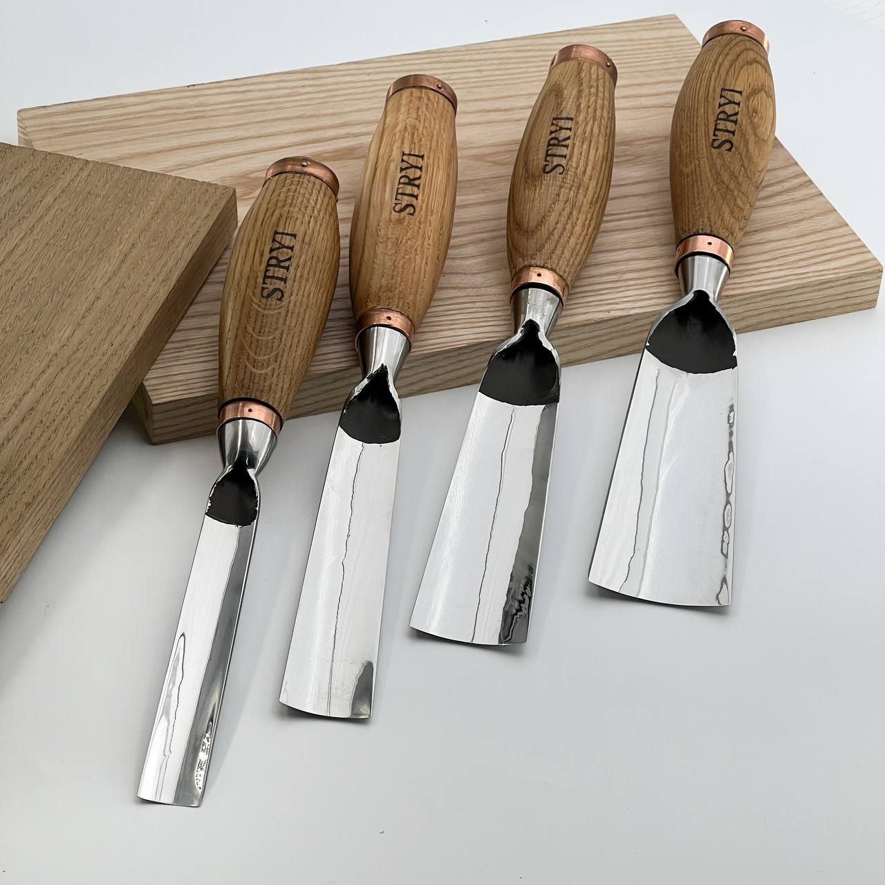 Large sculpture chisel, 5 profile Heavy duty gouge, STRYI Profi, Sculpting tools, Woodworking tools, hand forged tools, Making Furniture tools, Carpentry tools