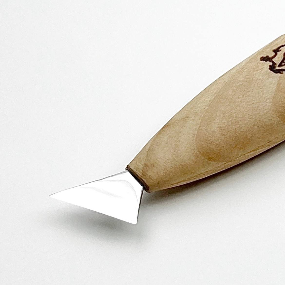 Knife for Сhip carving  25mm (1 in) STRYI Profi, Triangle knife for geometric carvings, Childrens knife for carving