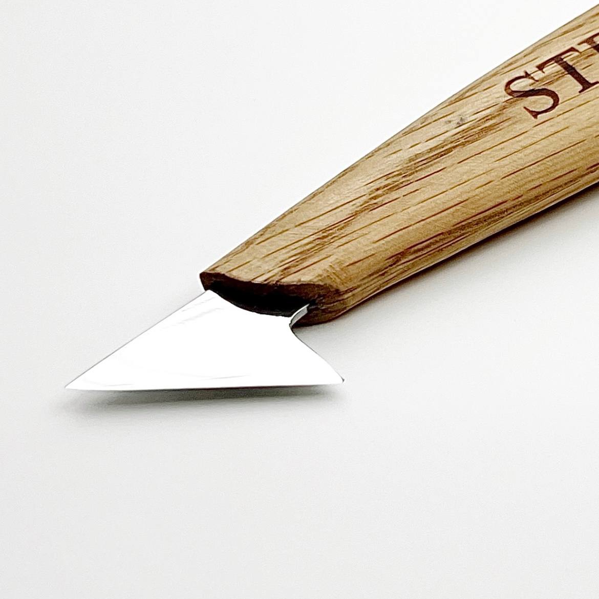 Wood carving knife 35mm STRYI Profi for relief and chip carving, Chip carving knife