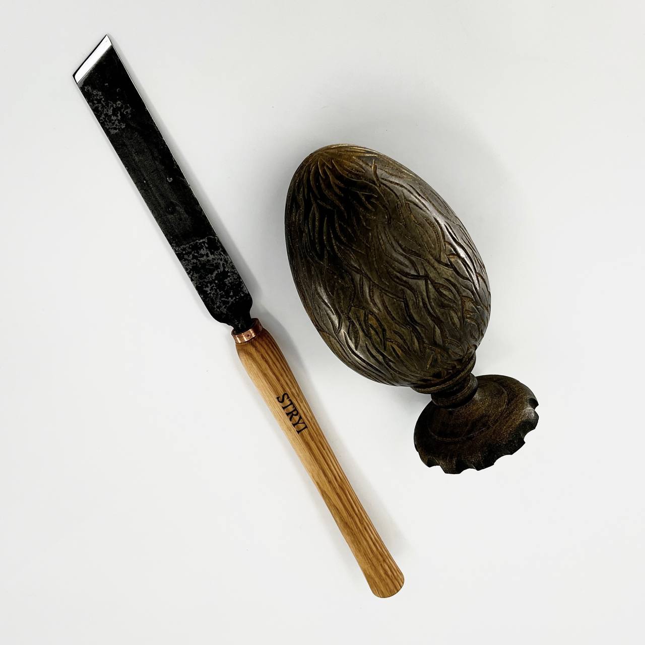 Skew chisel STRYI Standart 70 degrees 30mm, Lathe working tool, Wood turning tool STRYI