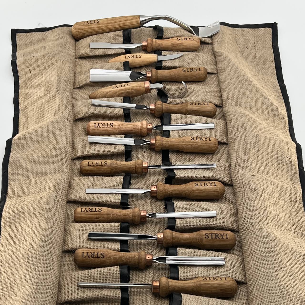Versatile Сarving Toolset of 14 pcs for relief caving, Making figurines, Chisels set