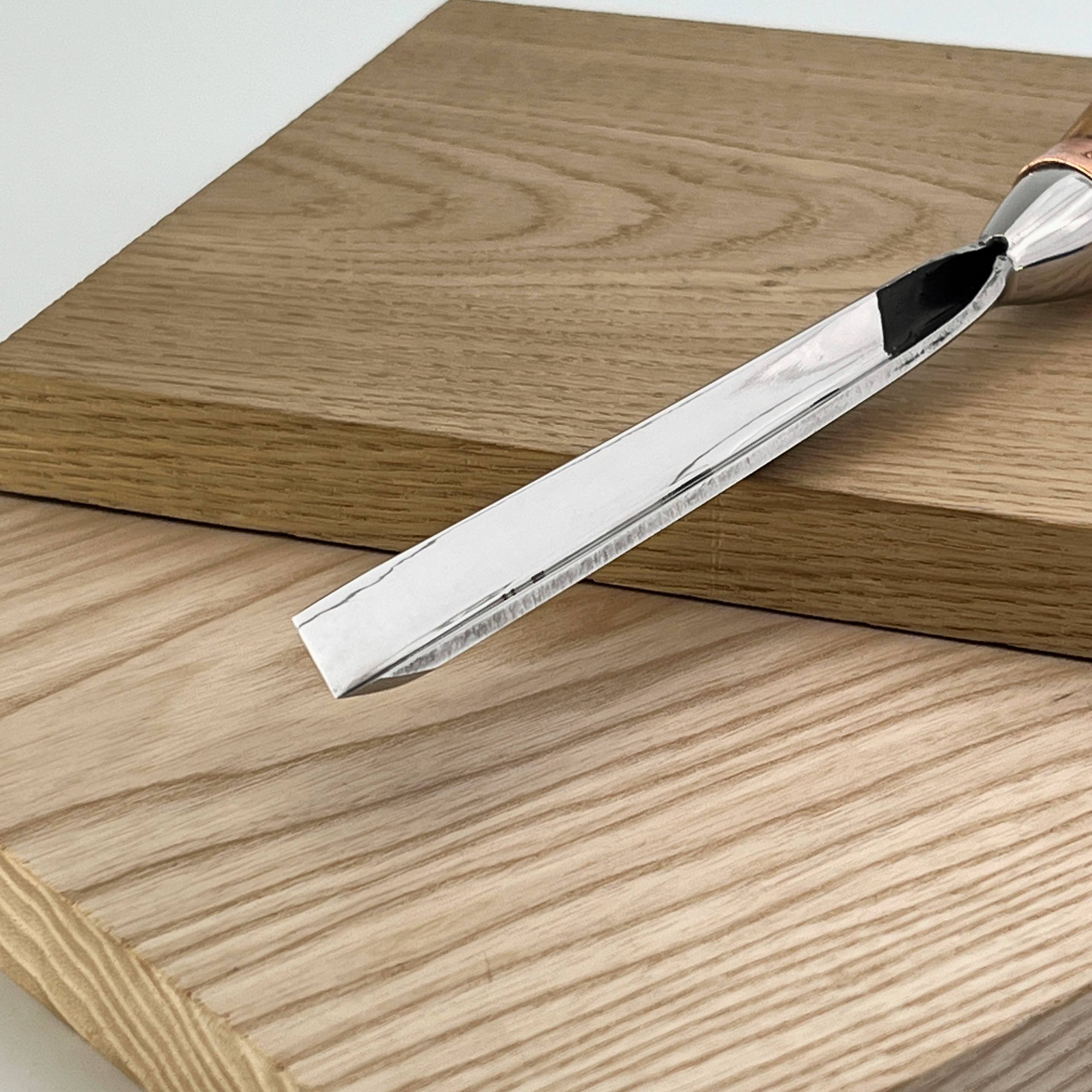 Großer Bildhauermeißel, Geißfuß 90 Grad, Hochleistungs-Hohleisen STRYI Profi, Geißfußmeißel, Tischlerwerkzeug, Möbelbau