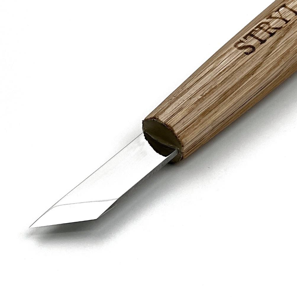 Schnitzmesser STRYI Profi für Relief, Kerbschnitzmesser, Schrägmesser