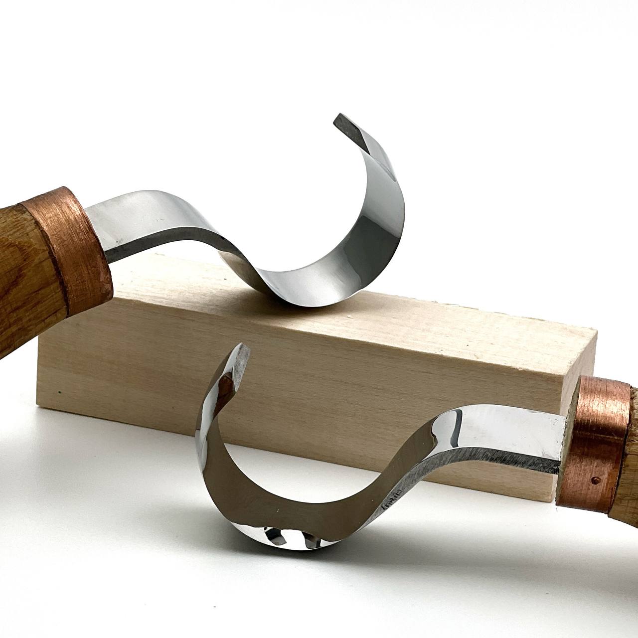 Master the Grain: STRYI Profi 30mm Hook Knife Set (Left & Right)