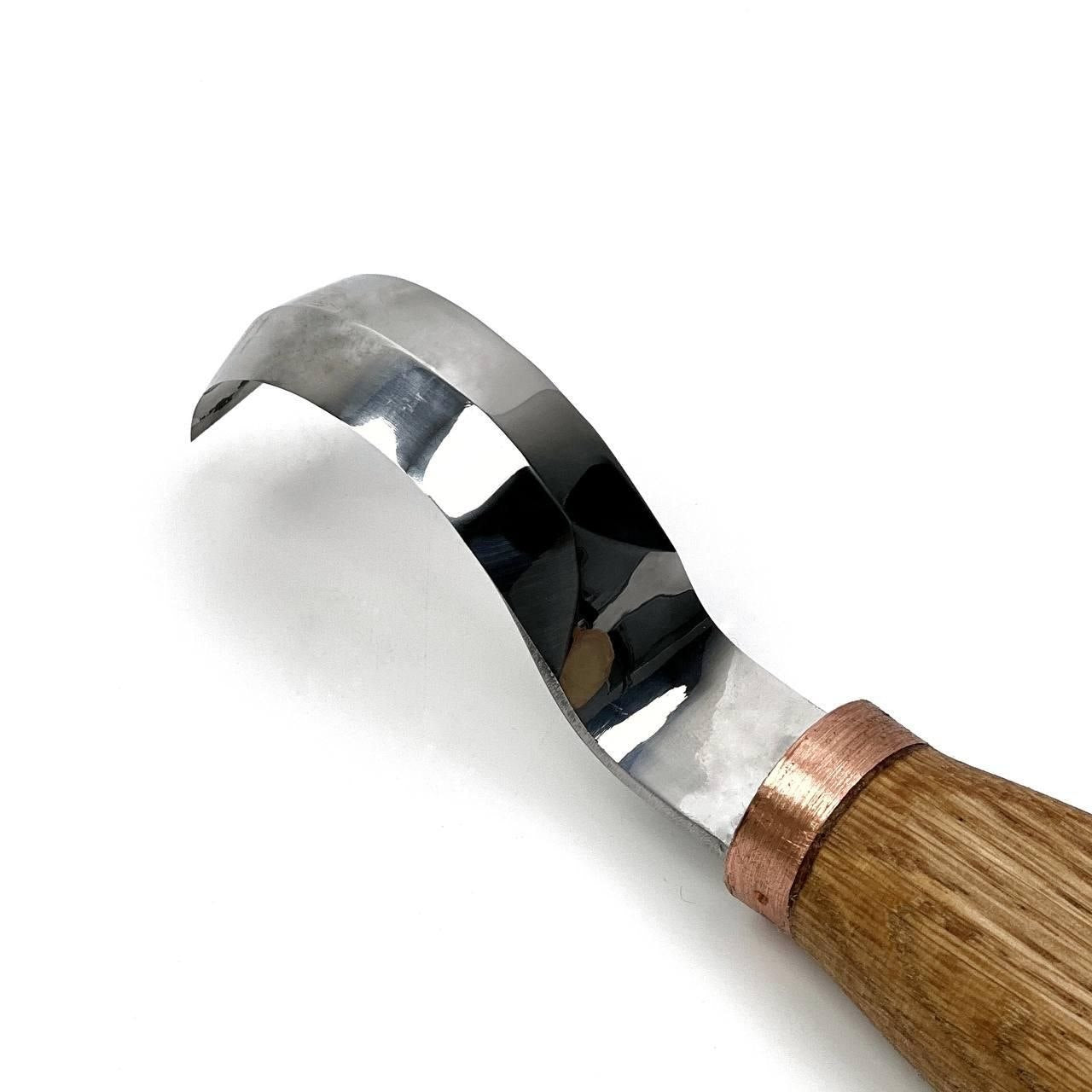 STRYI Profi 50mm Double-Edged Hook Knife for spoon carving