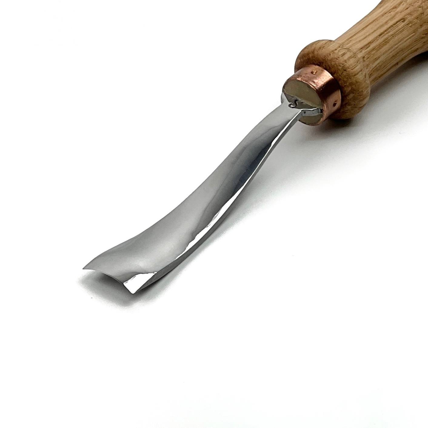 STRYI Reverse Bent Gouge – Specialized Forged Chisel for Convex Shapes & High Relief