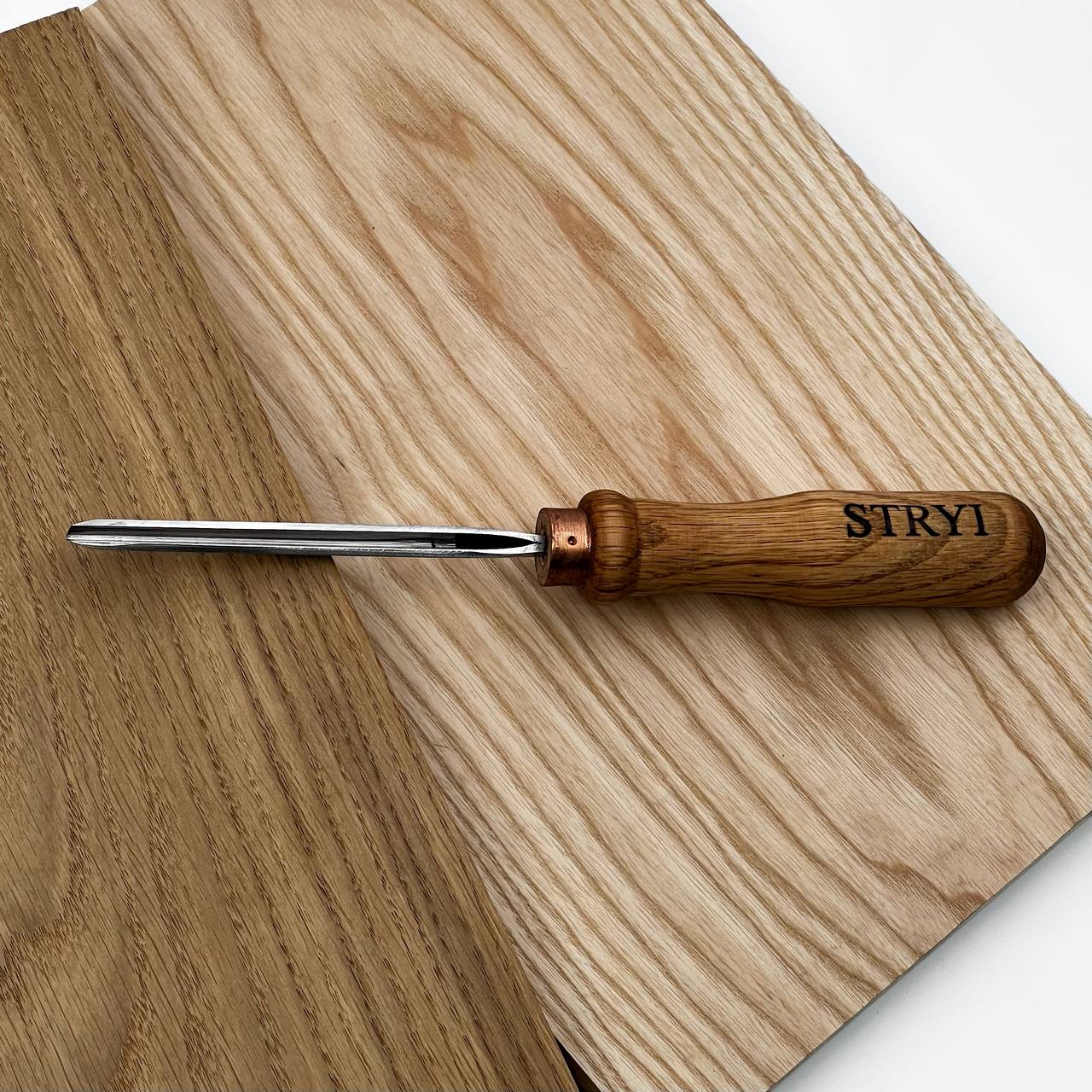 V-parting chisel 35 degree STRYI Profi, Wood carving tools,  Narrow Chisels