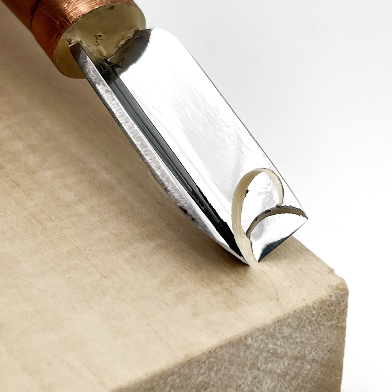 V-parting short chisel straight-beveled STRYI-AY Profi for chip carving, V-shaped chisels, V-tools