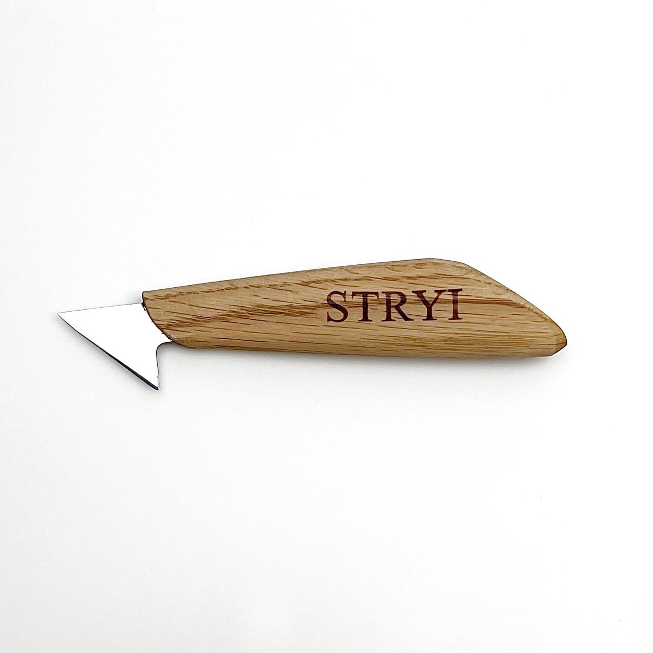 Wood carving knife 35mm STRYI Profi for relief and chip carving, Chip carving knife
