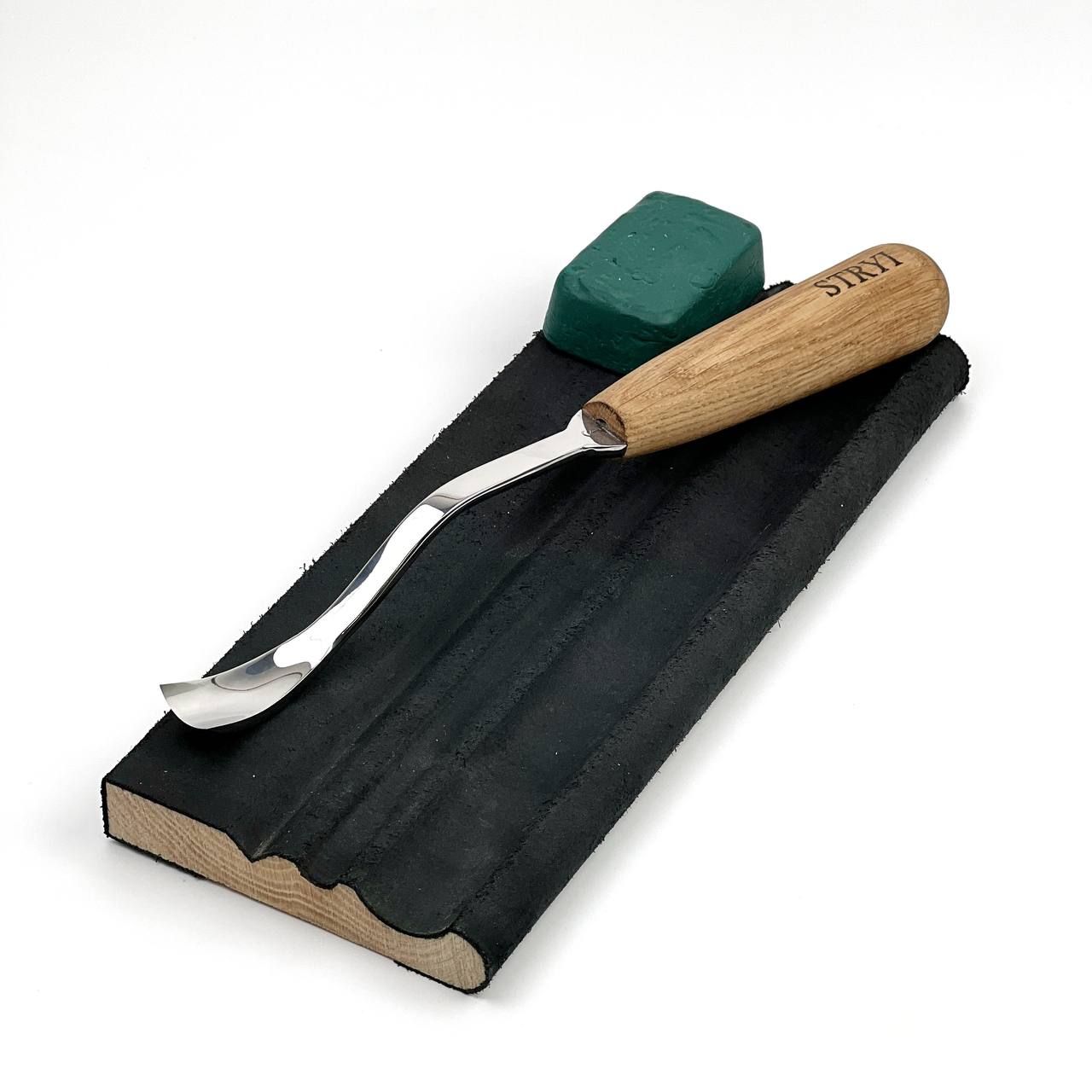 STRYI Maestro 20mm Large Bent Gouge for Spoons and Bowl Carving