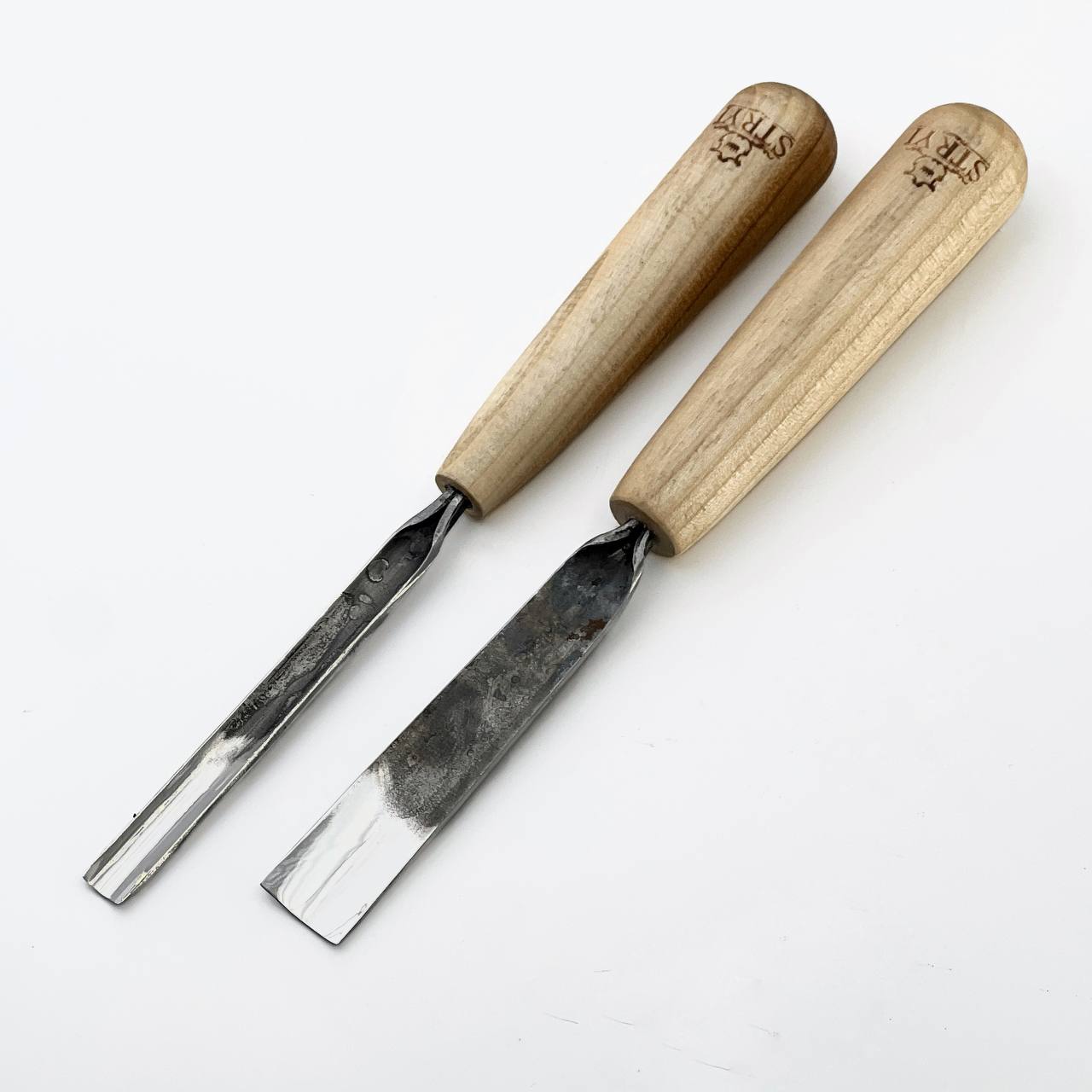 Gouge profile #7, unpolished woodcarving chisel STRYI Standart, sloping gouge