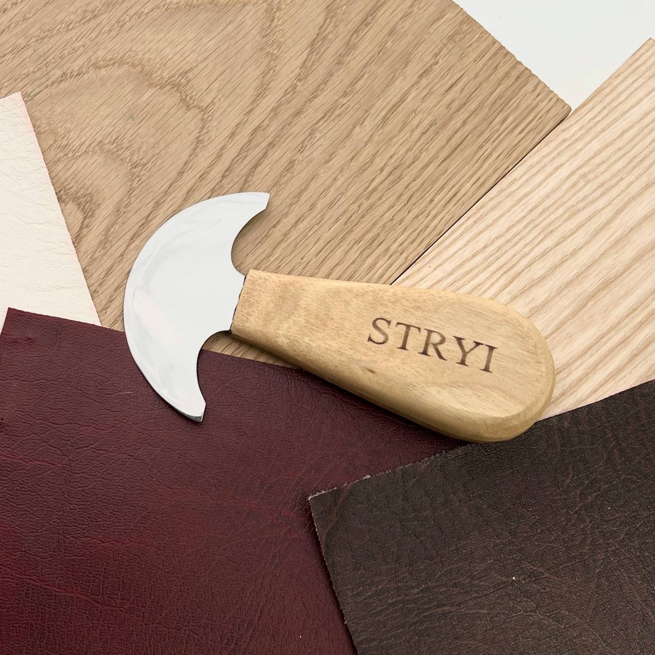 Premium Round Knife Ultra Thin 3,4 in for Leatherworking STRYI Profi