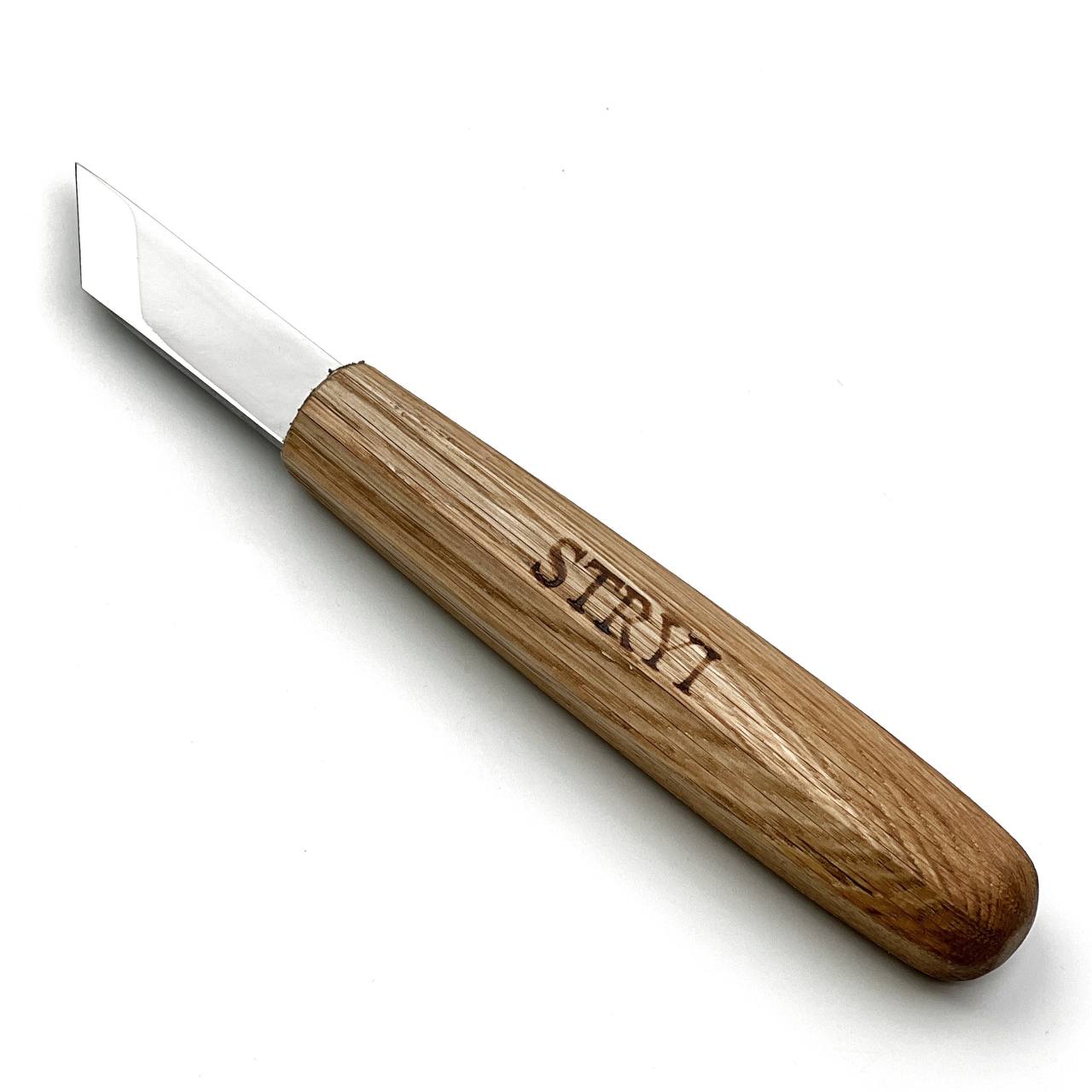 Schnitzmesser STRYI Profi für Relief, Kerbschnitzmesser, Schrägmesser