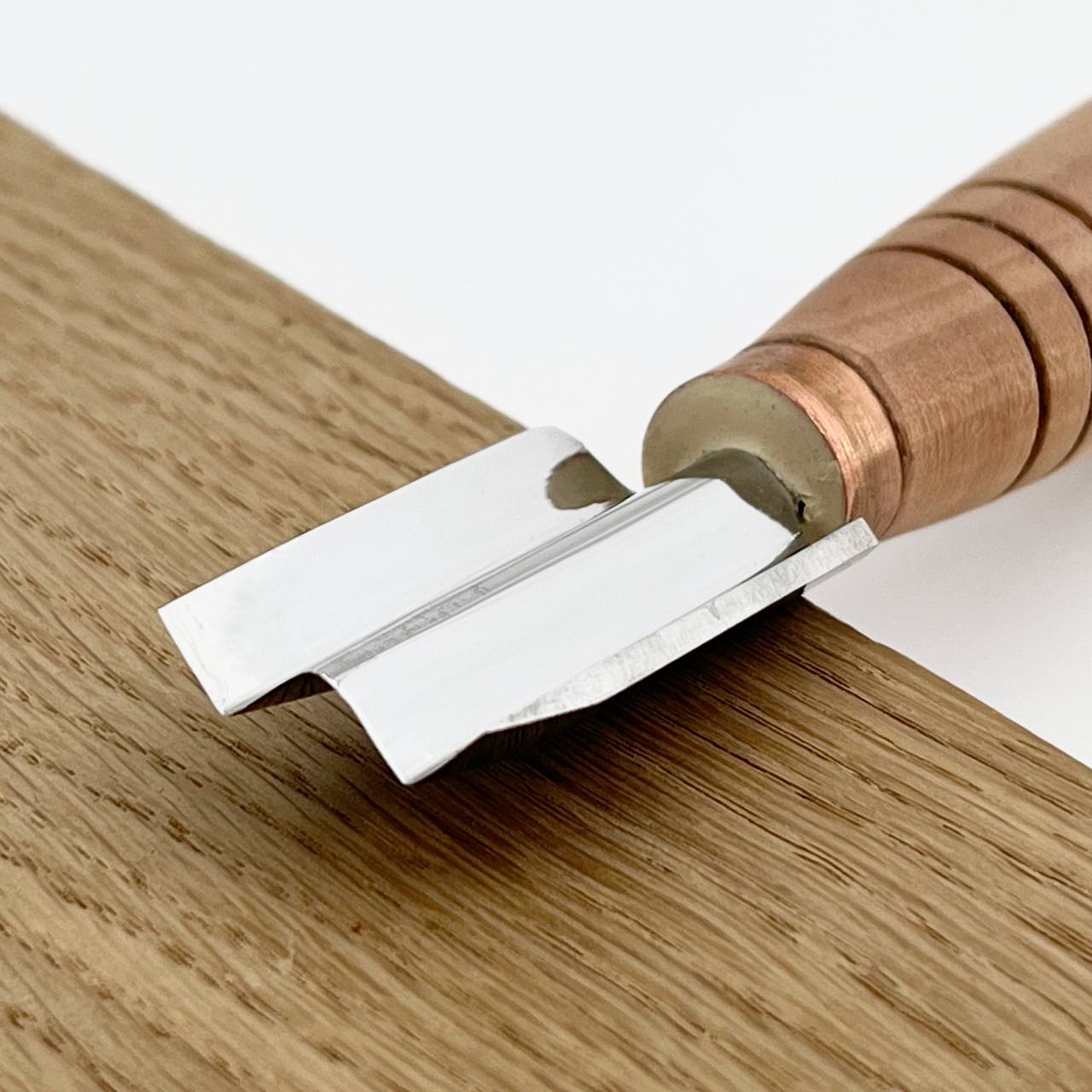 90° W-Shaped Double V-parting Chisel for 3D Chip Carving