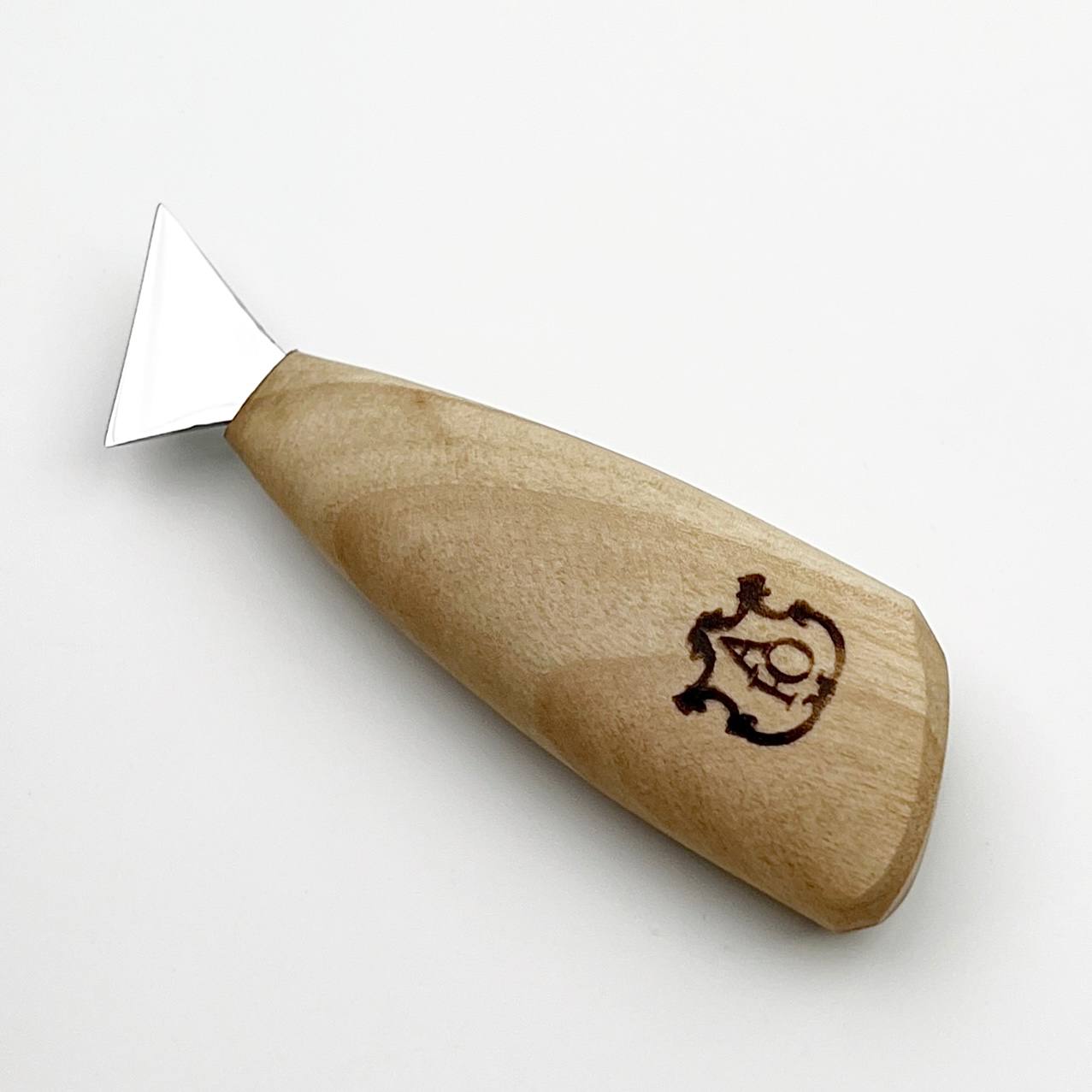 Knife for Сhip carving  25mm (1 in) STRYI Profi, Triangle knife for geometric carvings, Childrens knife for carving