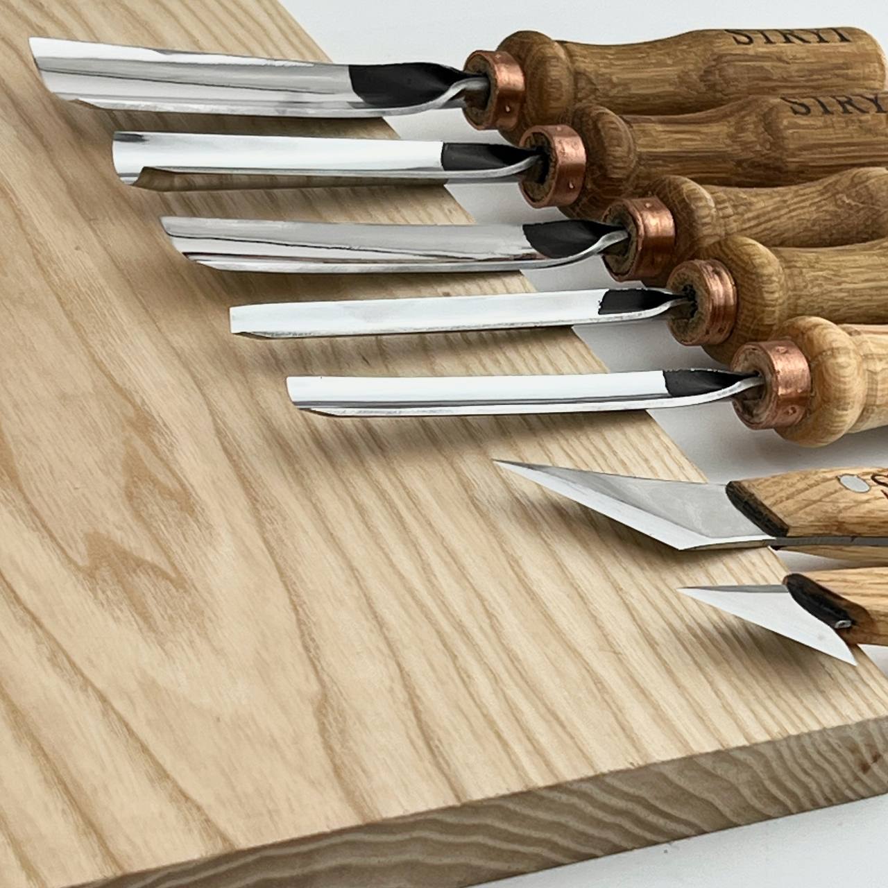 Basic wood carving kit STRYI for Whittling figures and Relief carving, Versatile set