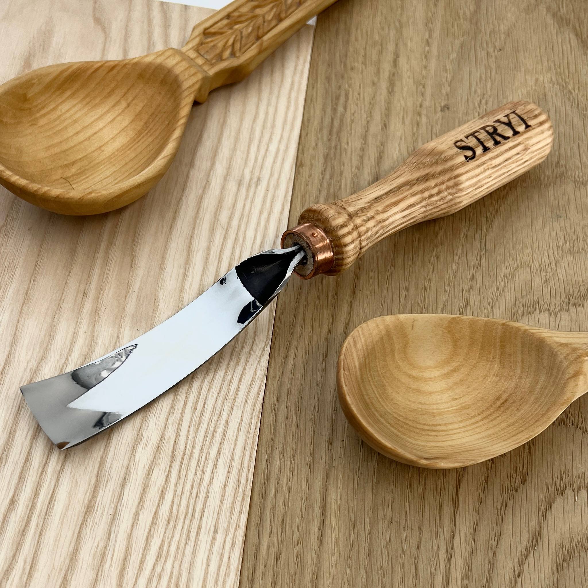 Bowl carving kit 4 pcs STRYI Profi, Spoon carving tools, Gift for men