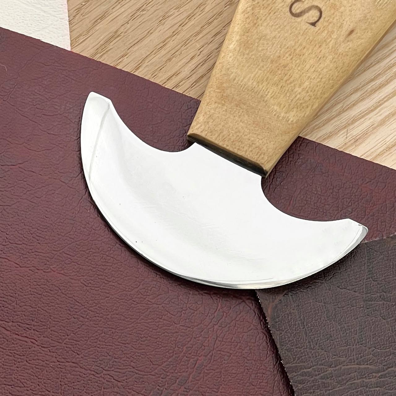 Premium Round Knife Ultra Thin 3,4 in for Leatherworking STRYI Profi