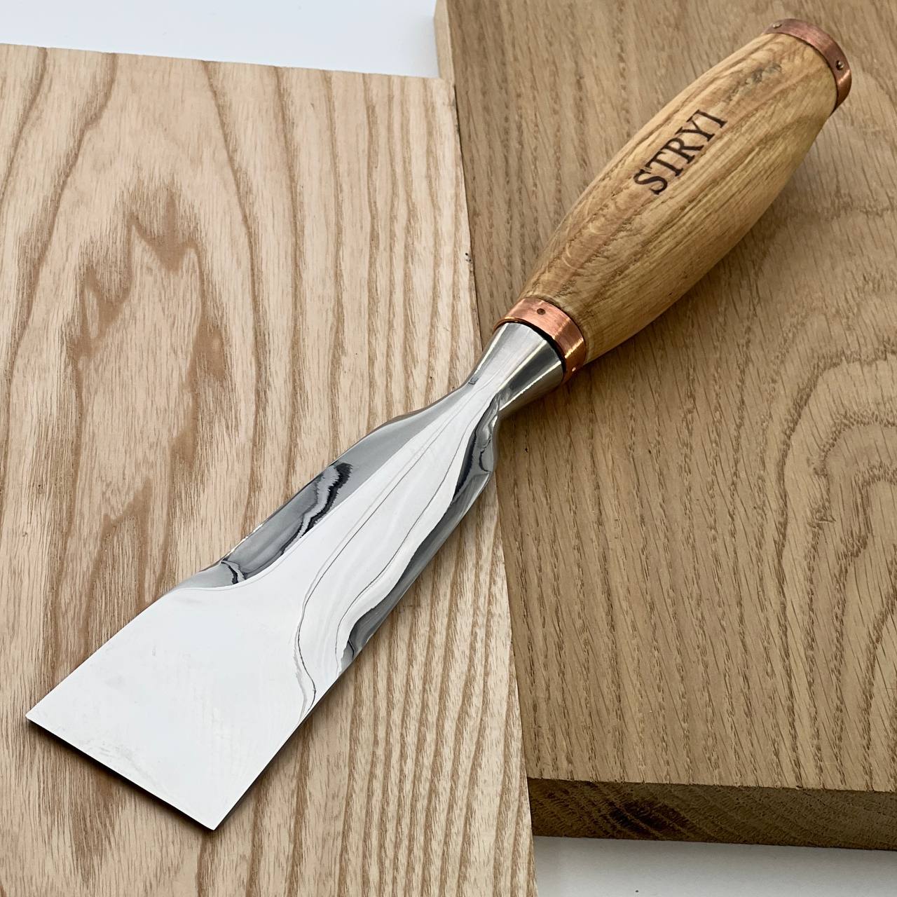 Large sculpture chisel, 1 profile, Flat Heavy-duty gouge STRYI Profi, Flat gouges, Making furniture,  sculpting tools