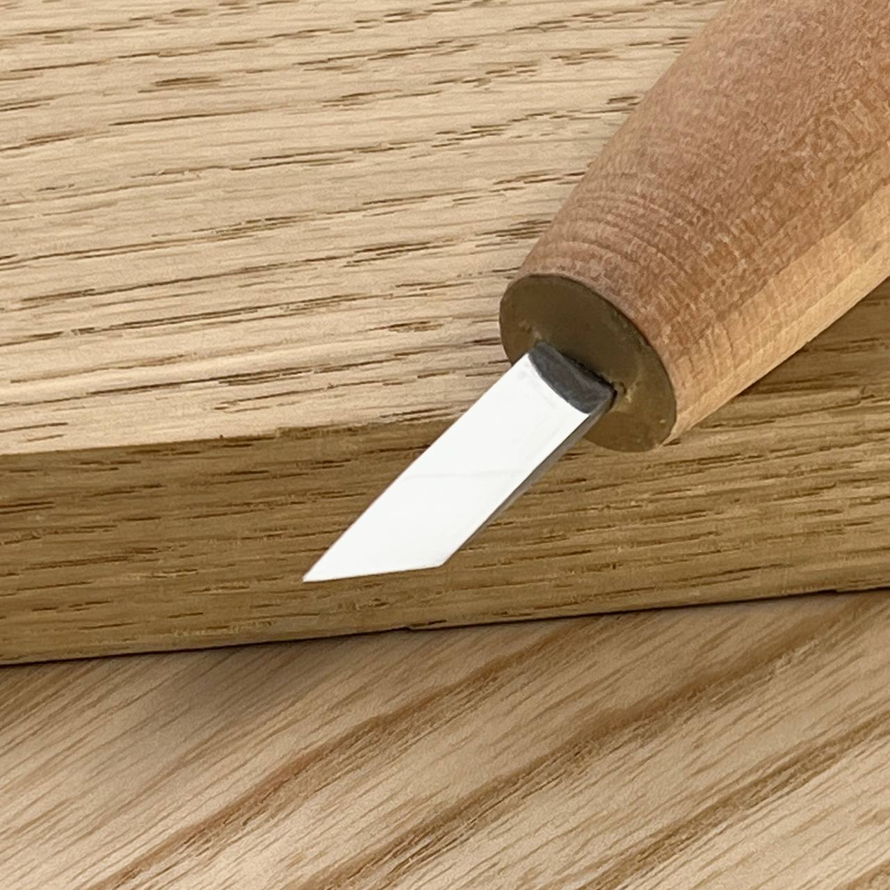 Short skewed knife for detailing STRYI, Scalpel for carving, Carving knife