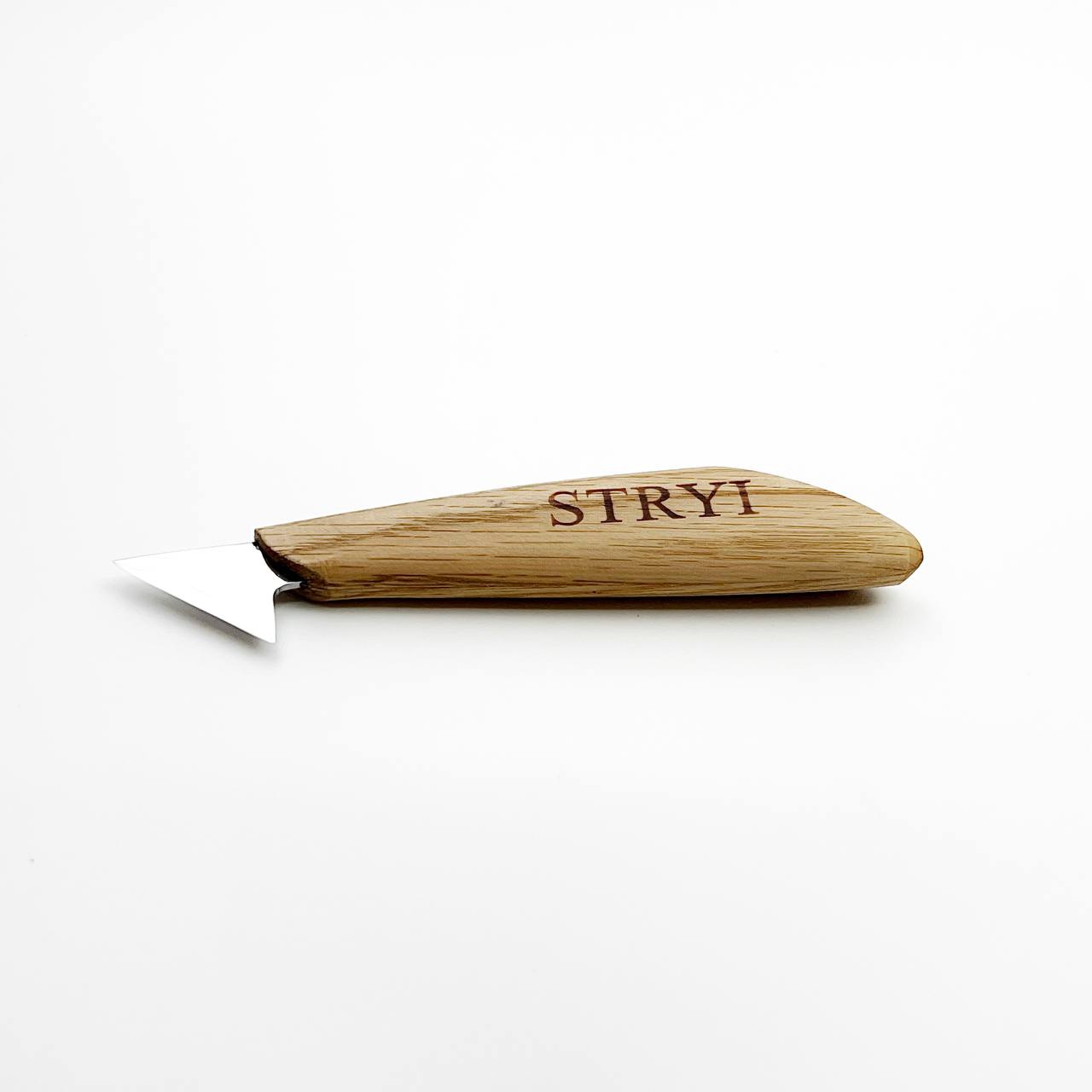 Wood carving knife 35mm STRYI Profi for relief and chip carving, Chip carving knife