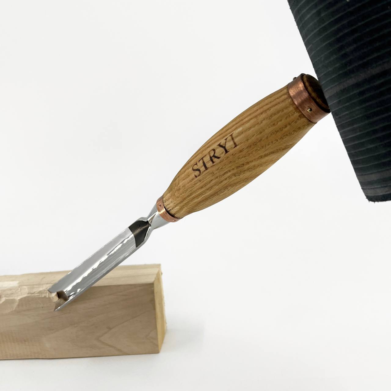 Cincel de escultura grande, gubia resistente de 8 perfiles, STRYI Profi