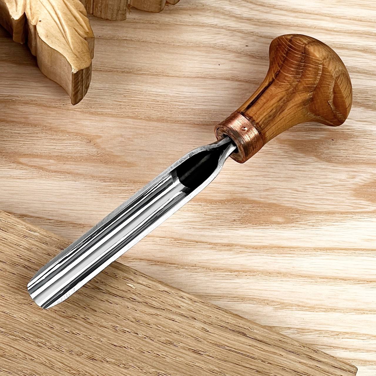 Palm carving tool STRYI Profi sweep #9, Linocutting tool, Burin Engraver, Detailed tool, Palm gouge