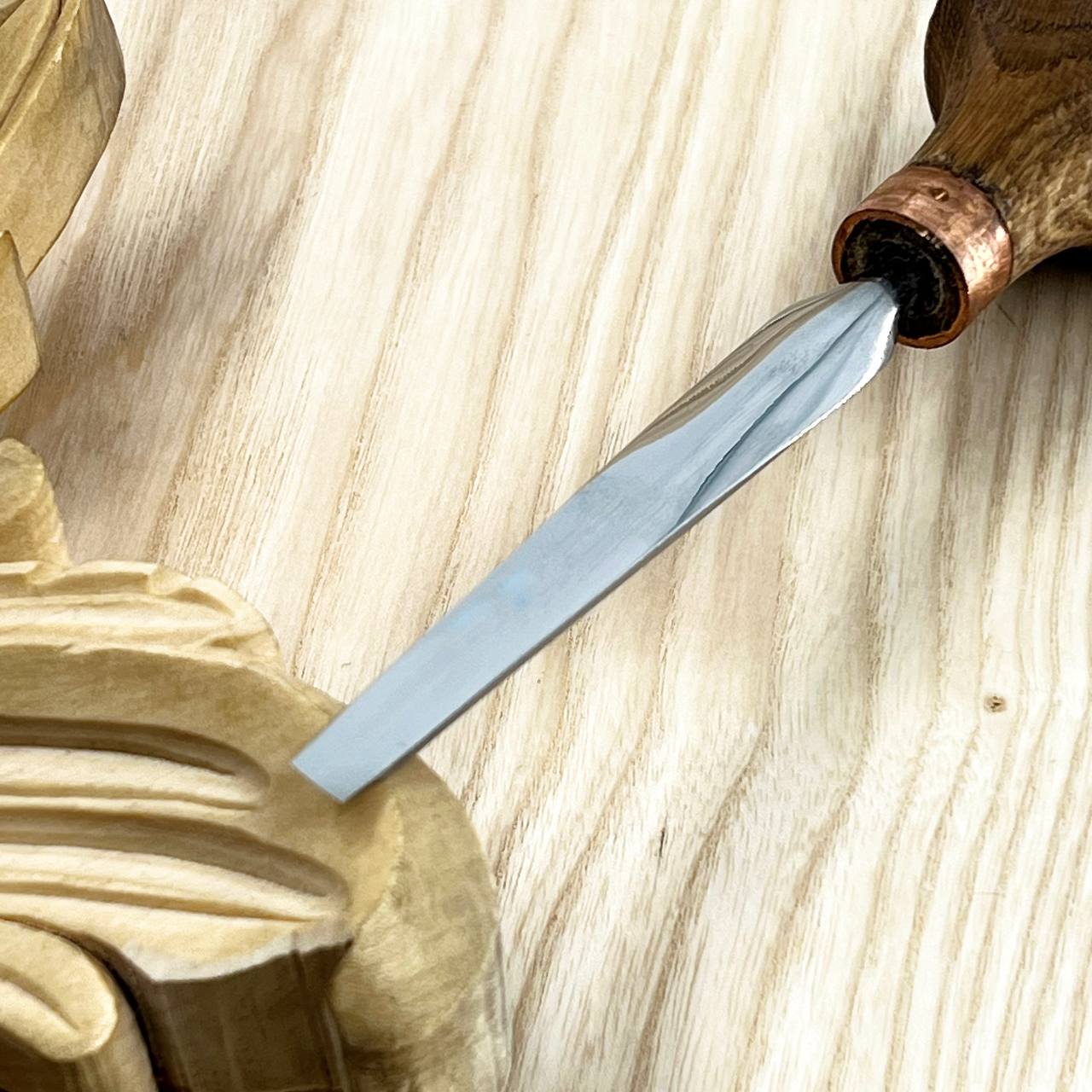 Palm carving tool STRYI Profi #1, Linocuttung tool, Engraving chisel, Flat carving chisel