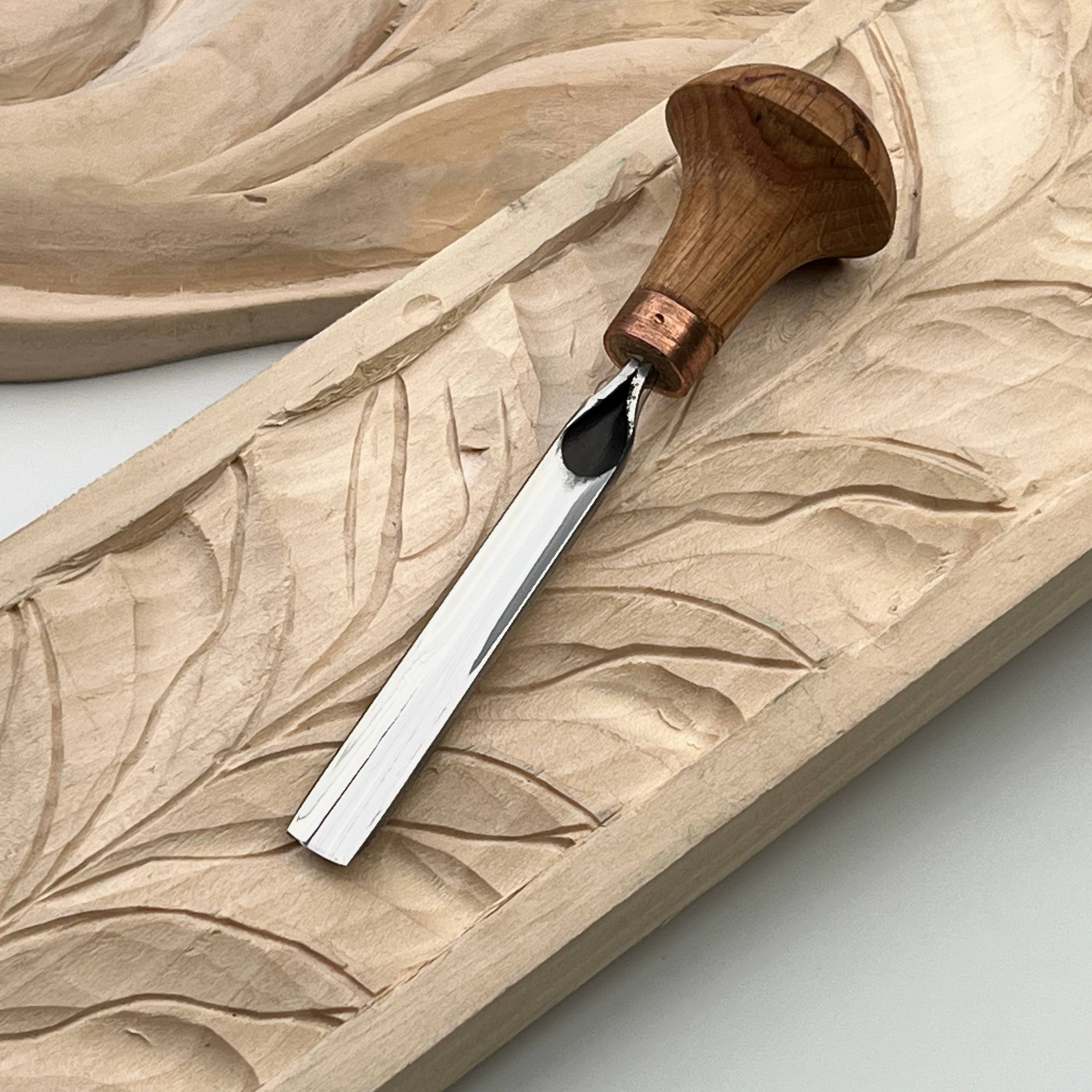 Palm carving tool STRYI Profi #5, Linocut tool, Microcarving chisels, Engraving chisel, Palm gouge