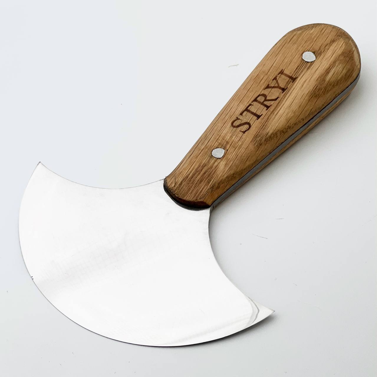STRYI Profi Leather Round Knife, Half-moon knife for leather cutting