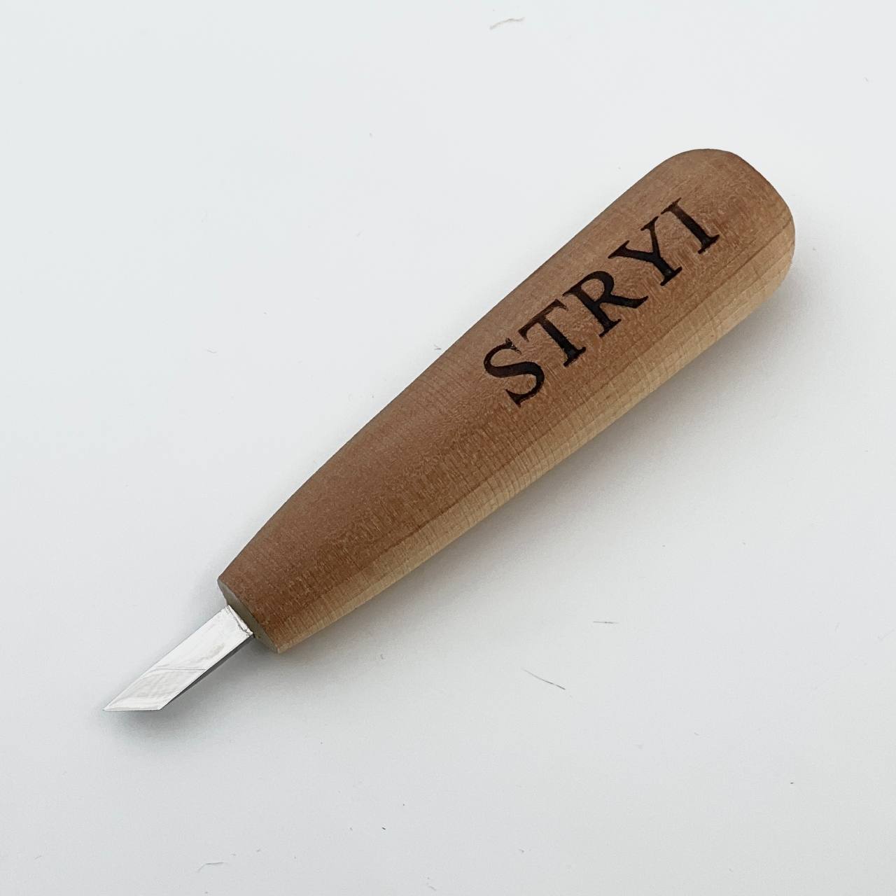 Short skewed knife for detailing STRYI, Scalpel for carving, Carving knife