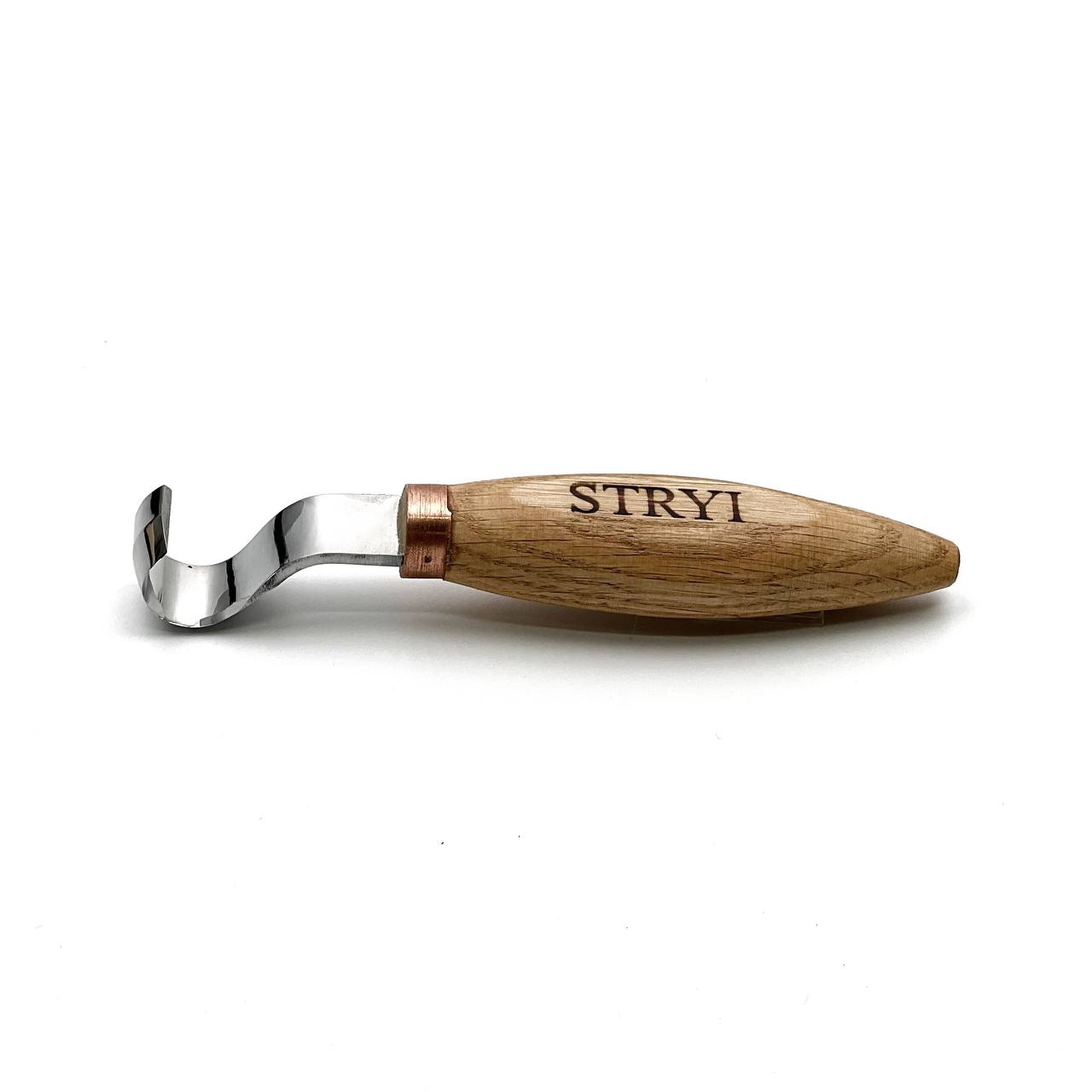 Spoon bowl and kuksa carving hook knife 20mm STRYI Profi, Hook knife, Spoon carving tool