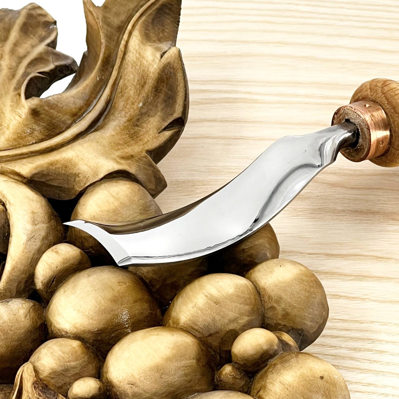 Revers bent gouge STRYI Profi, Carving grapes, Relief carving tools, Back bent gouges