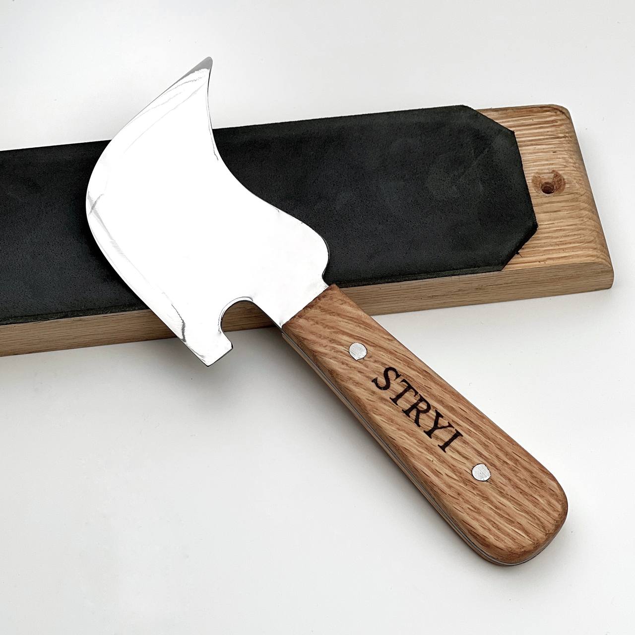 Don Carlos Wedge-Curved Utility Knife STRYI Profi, Wood marking knife, Flooring installation knife, Leather knife