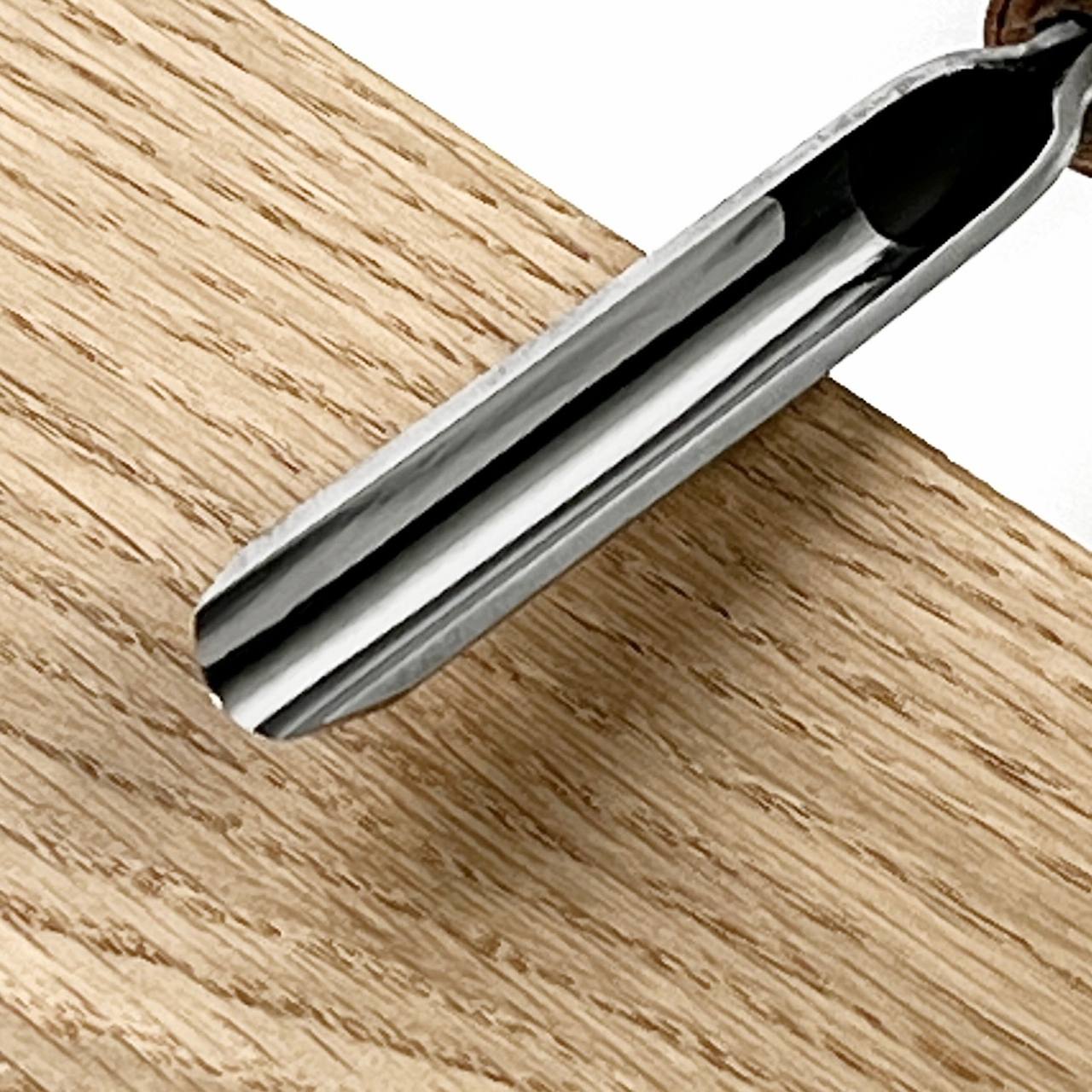 Palm carving tool STRYI Profi sweep #9, Linocutting tool, Burin Engraver, Detailed tool, Palm gouge