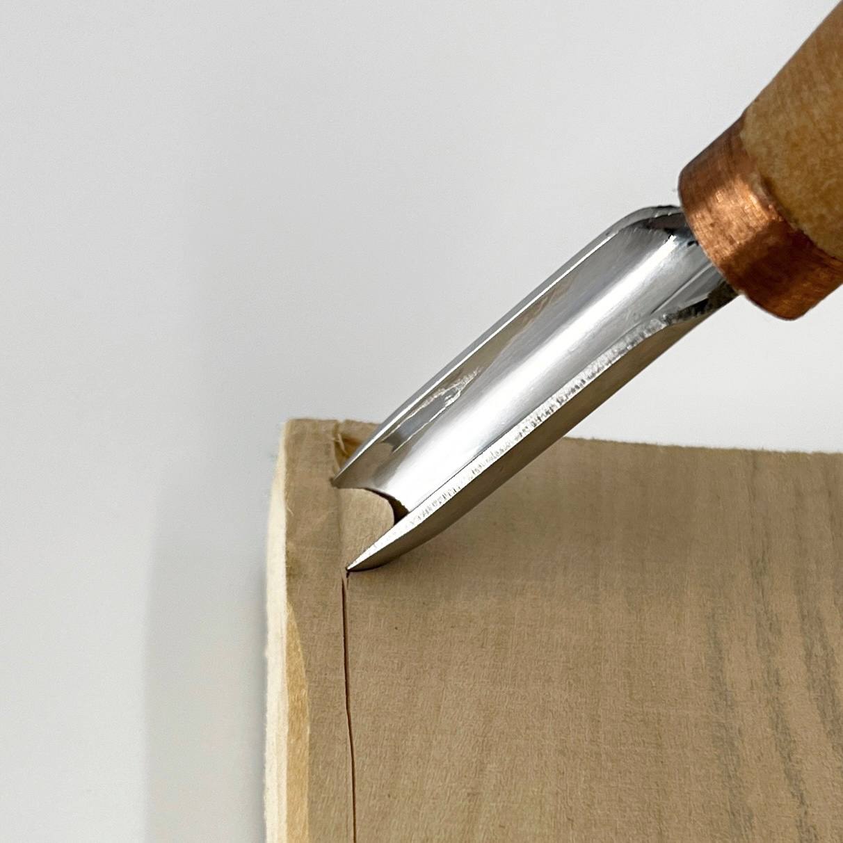 Short Rounded Gouge STRYI-AY Profi, Carving gouge straight-beveled, Gouge STRYI