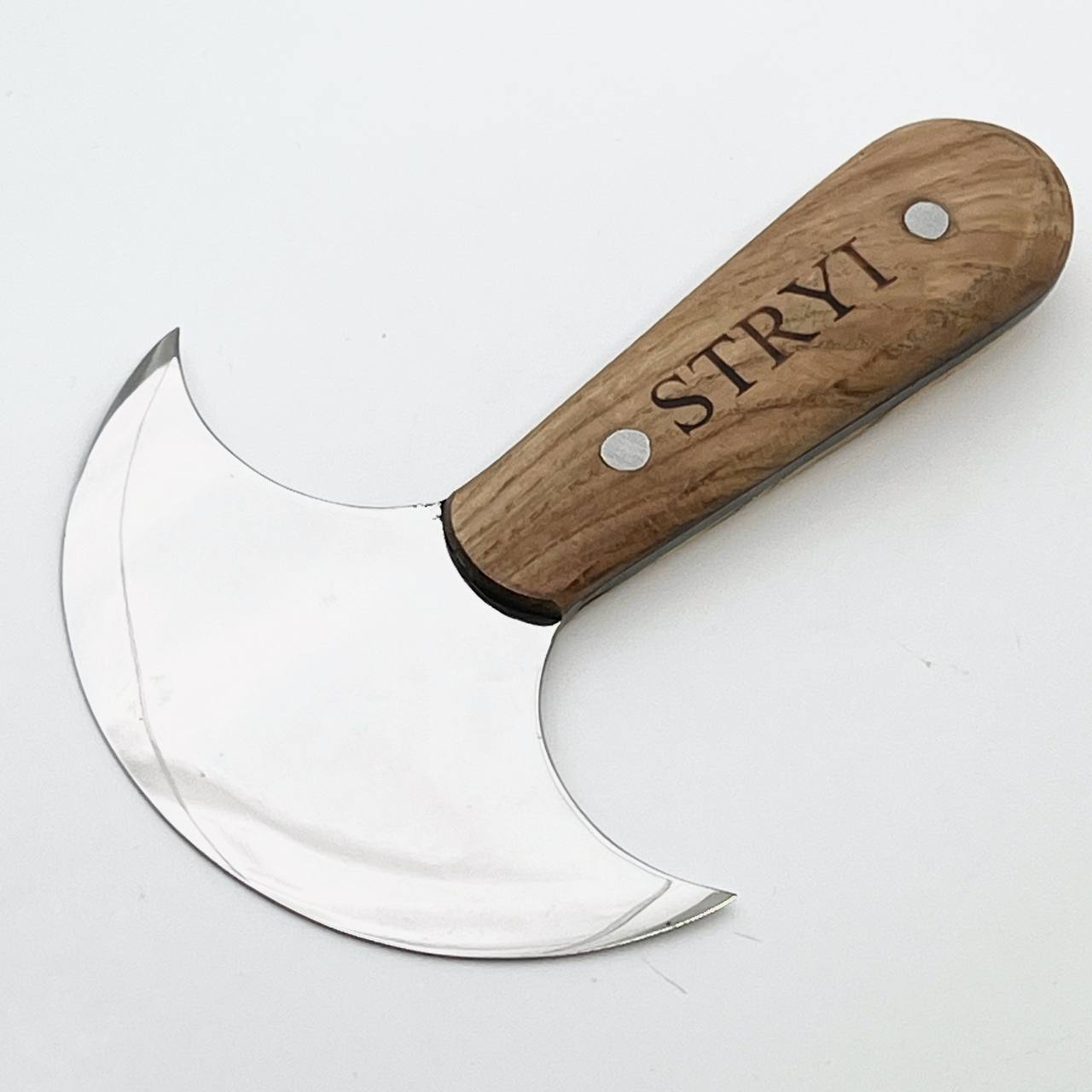 STRYI Profi Leather Round Knife, Half-moon knife for leather cutting